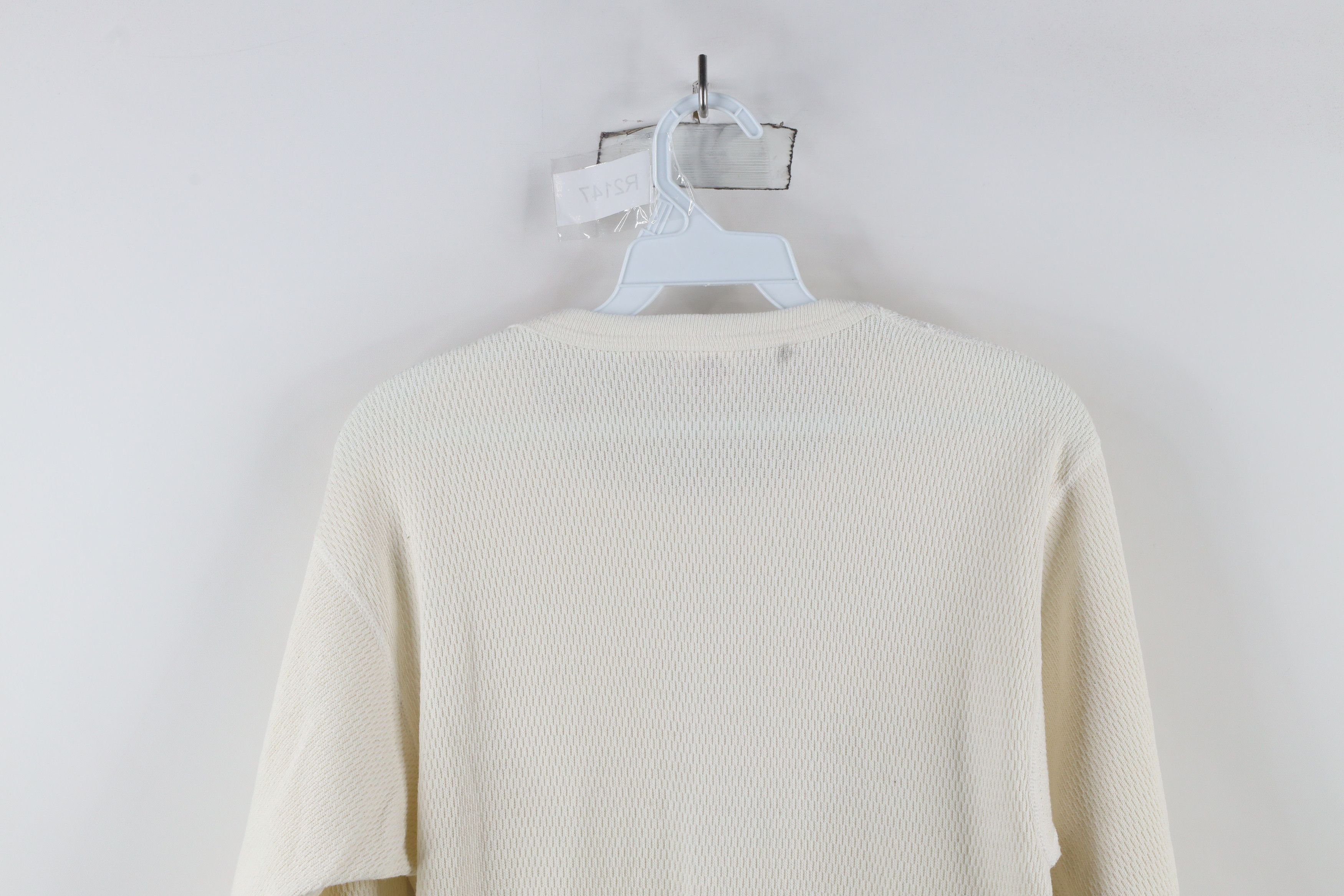 Vintage Vintage 70s Streetwear Waffle Knit Long Sleeve T-Shirt USA Size US XL / EU 56 / 4 - 10 Thumbnail