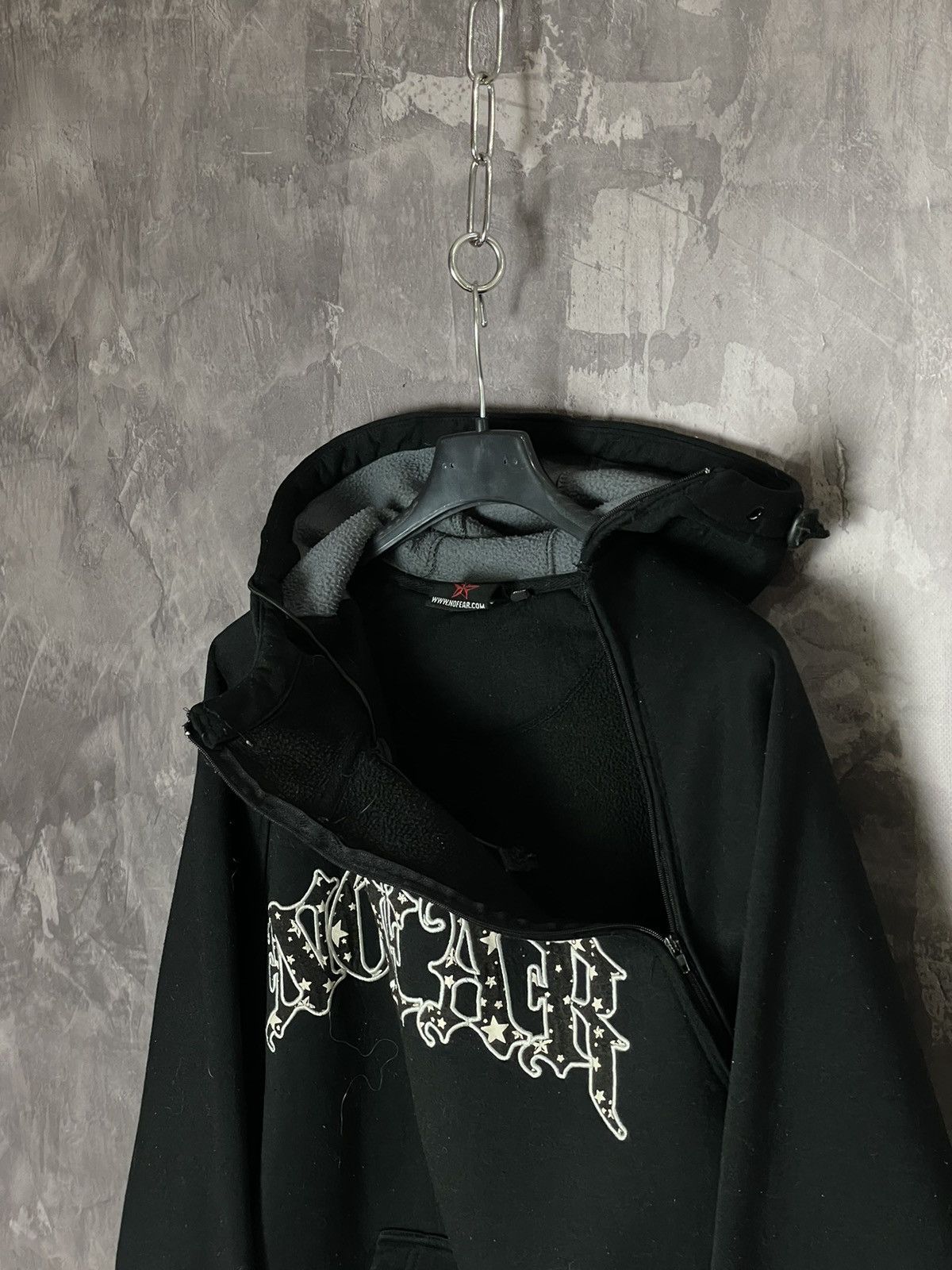 No Fear × Vintage Rare Vintage 90s No Fear Spellout logo Hoodie Size US XL / EU 56 / 4 - 8 Thumbnail