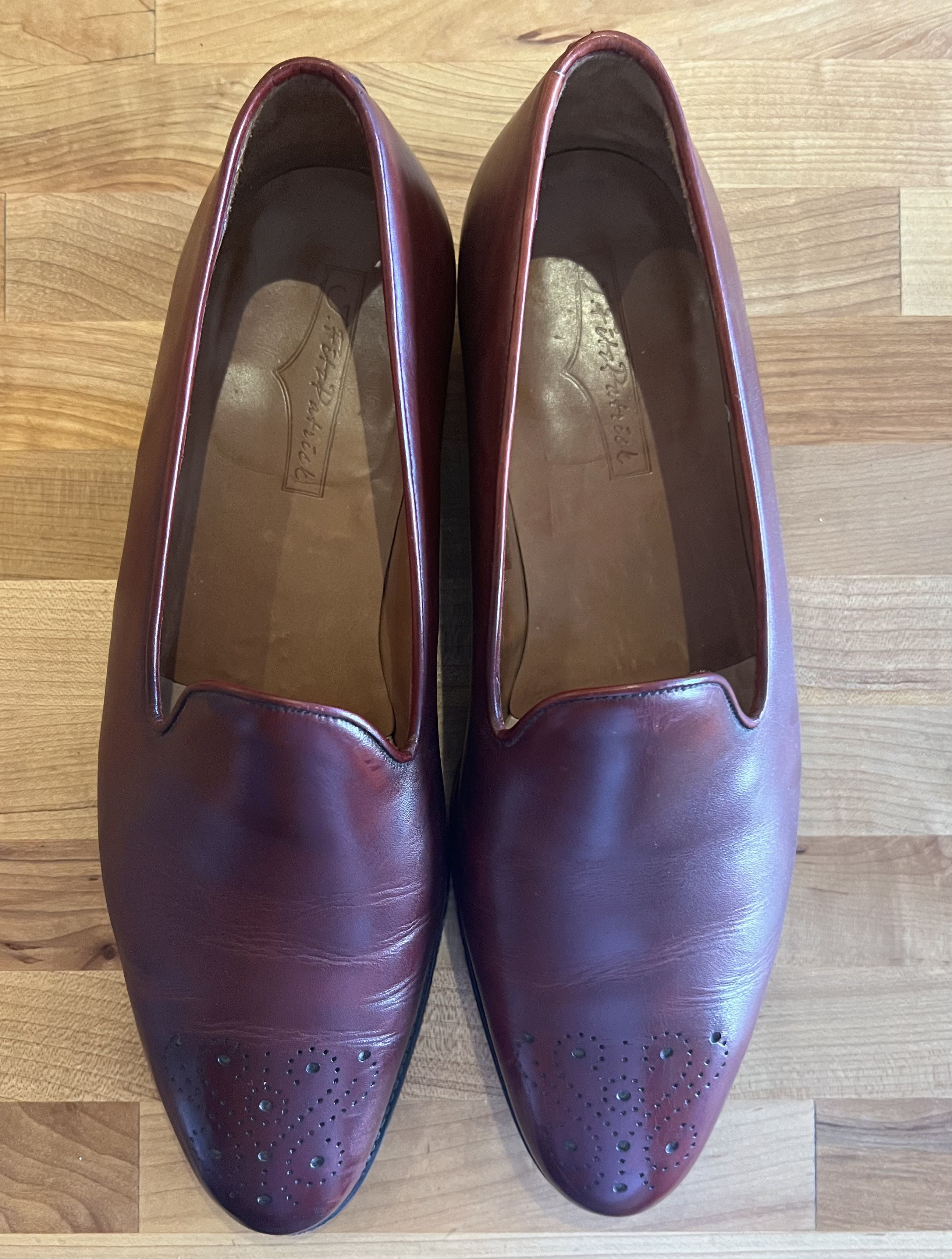 J.FitzPatrick J. FitzPatrick Chelan Dress Loafers - Burgundy - 12E (US) Size US 12 / EU 45 - 2 Thumbnail