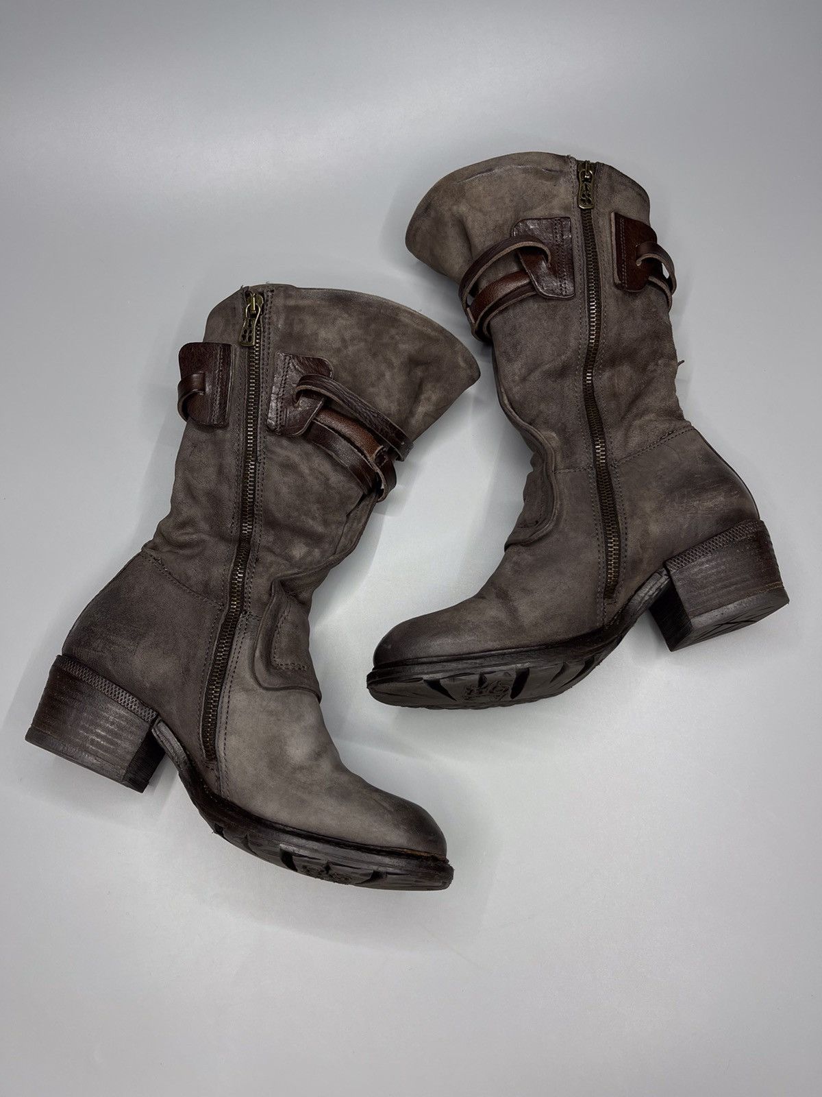 Japanese Brand × Vintage A.S 98 Boots Leather Style Rick Owens Size US 5.5 / EU 38 - 2 Thumbnail