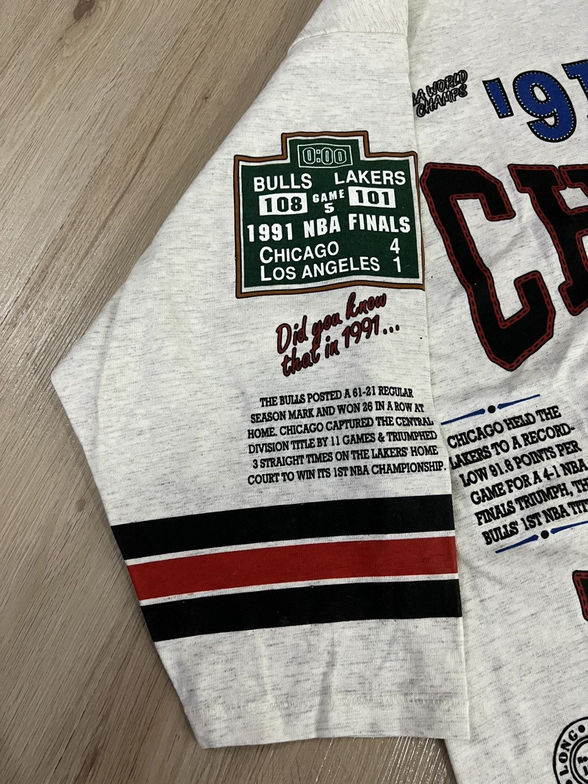 NBA × Vintage Vintage Chicago Bulls NOS Long Gone 90s Shirt Size US L / EU 52-54 / 3 - 8 Thumbnail