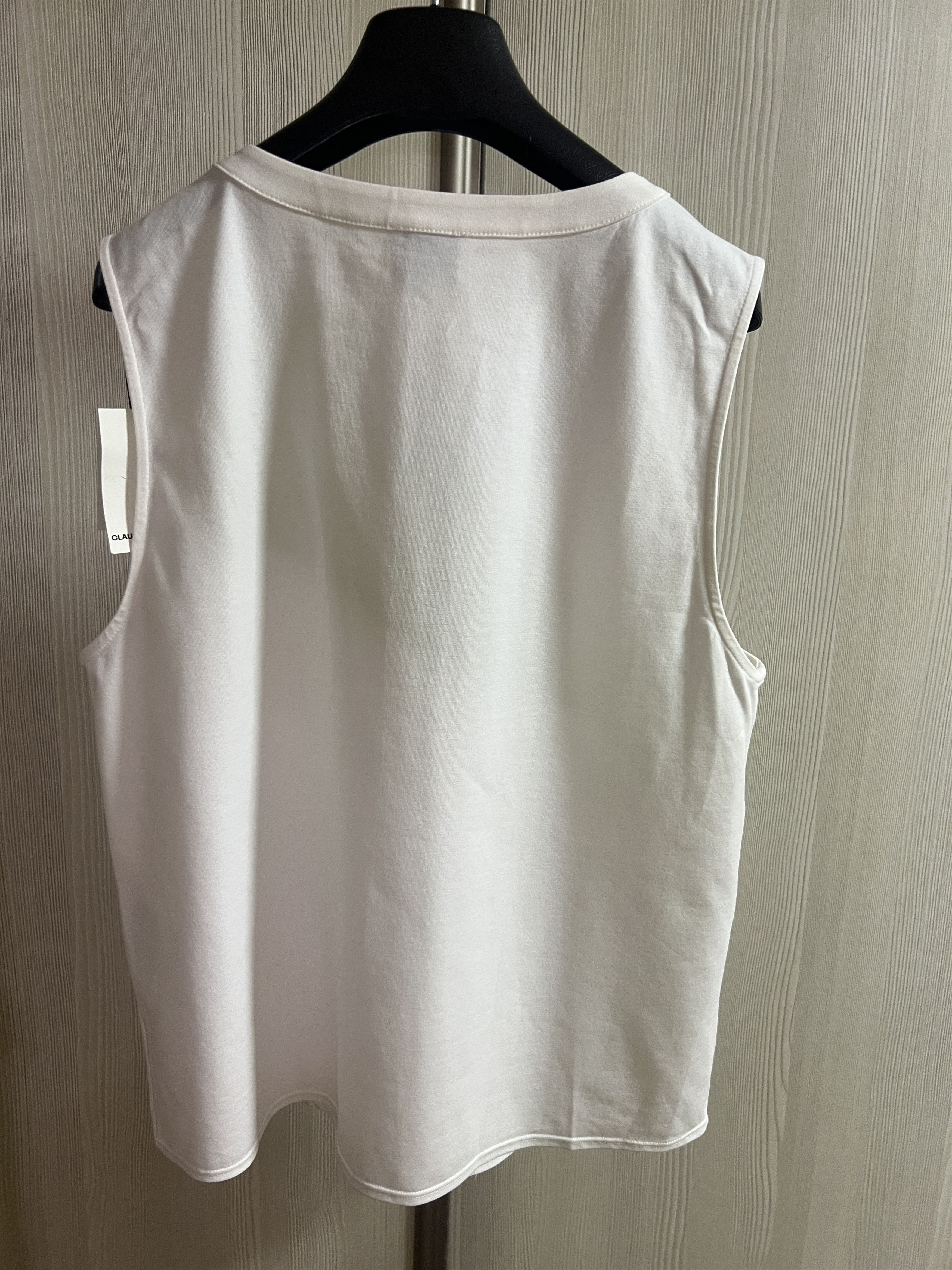 Other Top Claudie Pierlot in ecru with shaped inserts Size L / US 10 / IT 46 - 6 Thumbnail