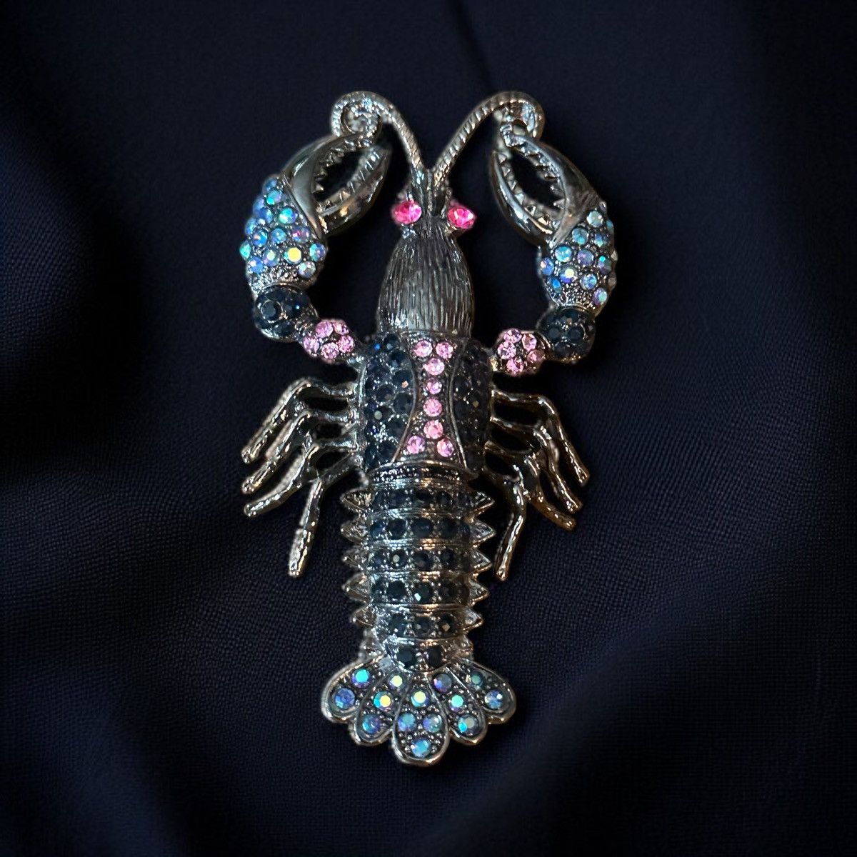 Other Large rhinestone articulated lobster brooch/pendant Size ONE SIZE - 1 Thumbnail