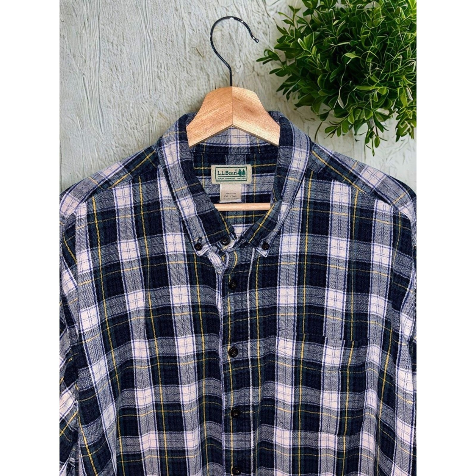 L.L. Bean L.L. Bean Traditional Fit Plaid Flannel Shirt 2XLT 22806 Size US XXL / EU 58 / 5 - 2 Thumbnail