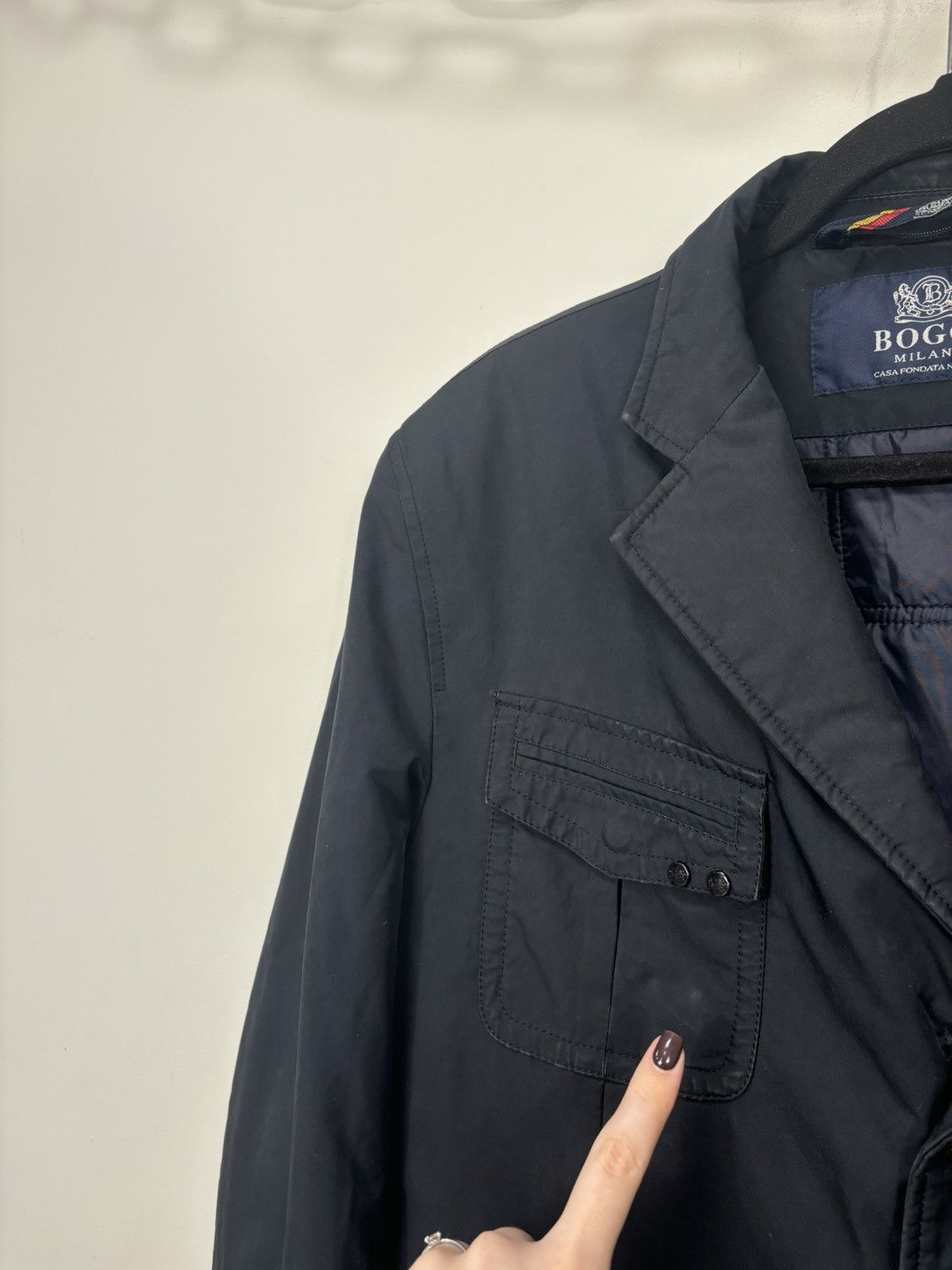 Boggi Boggi Rain Stop System Men’s Pockets Luxury Jacket Coat Size US L / EU 52-54 / 3 - 6 Thumbnail