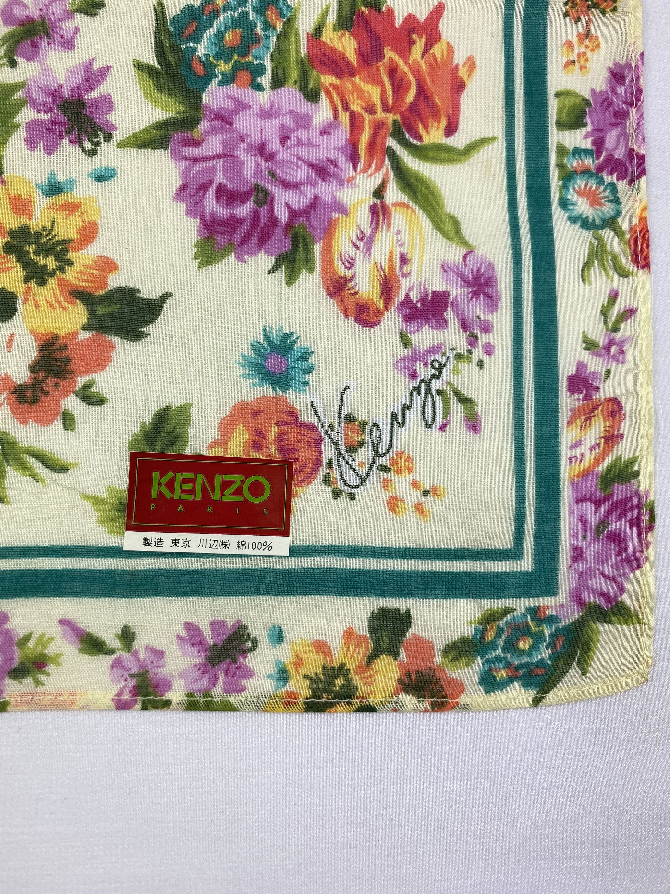 Kenzo × Vintage Kenzo Handkerchief / Bandana / Neckerchief Size ONE SIZE - 5 Thumbnail