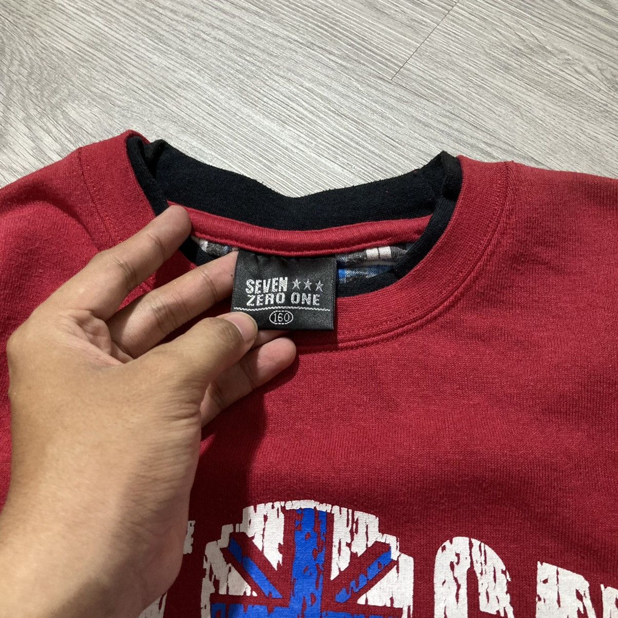 20471120 2000s Seven Zero One Poem Logo Punk Style Crewneck Red Size US M / EU 48-50 / 2 - 11 Thumbnail