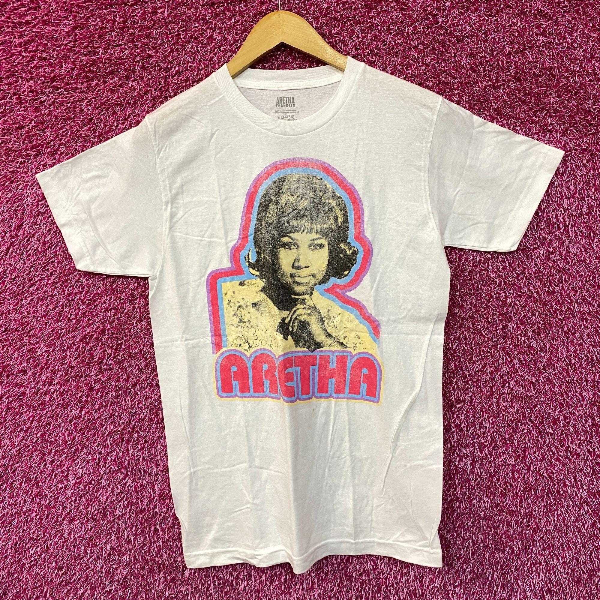 Band Tees Aretha Franklin Groovy Concert Poster Queen of Soul Tee S Size US S / EU 44-46 / 1 - 1 Thumbnail