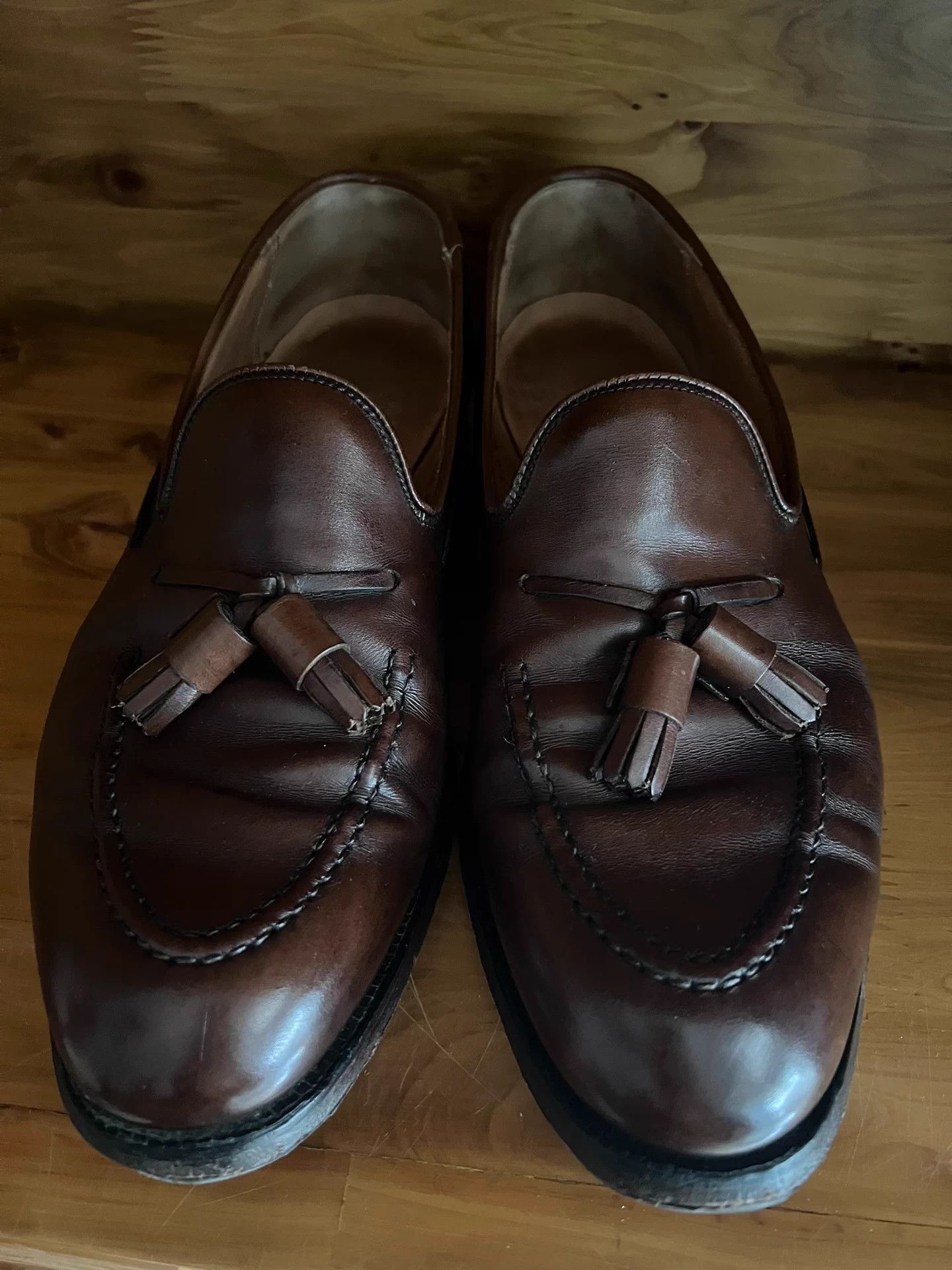 Crockett & Jones CROCKETT & JONES UK Made Leather Loafers Dark Brown 8.5E Size US 8.5 / EU 41-42 - 2 Thumbnail