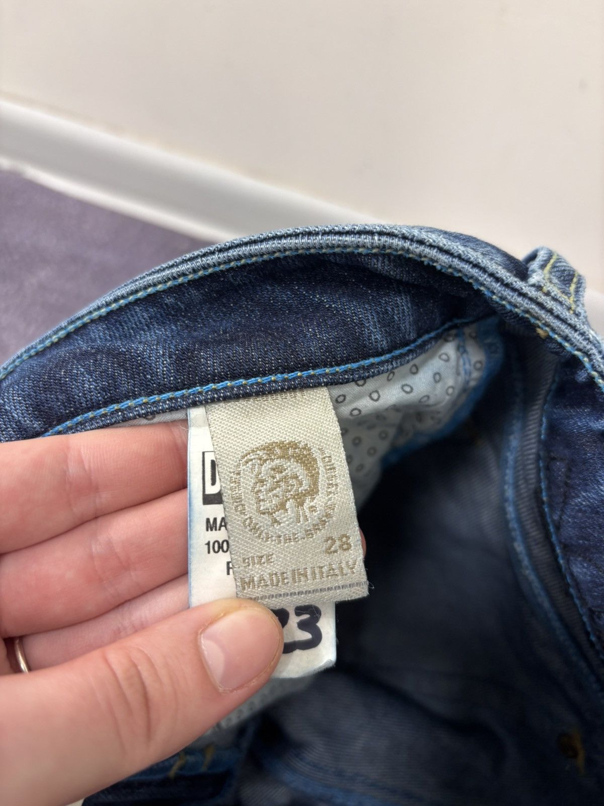 Adidas × Diesel Diesel X Adidas Sample F/W08 NWT Women’s Blue Denim Jeans Size 28" / US 6 / IT 42 - 14 Thumbnail