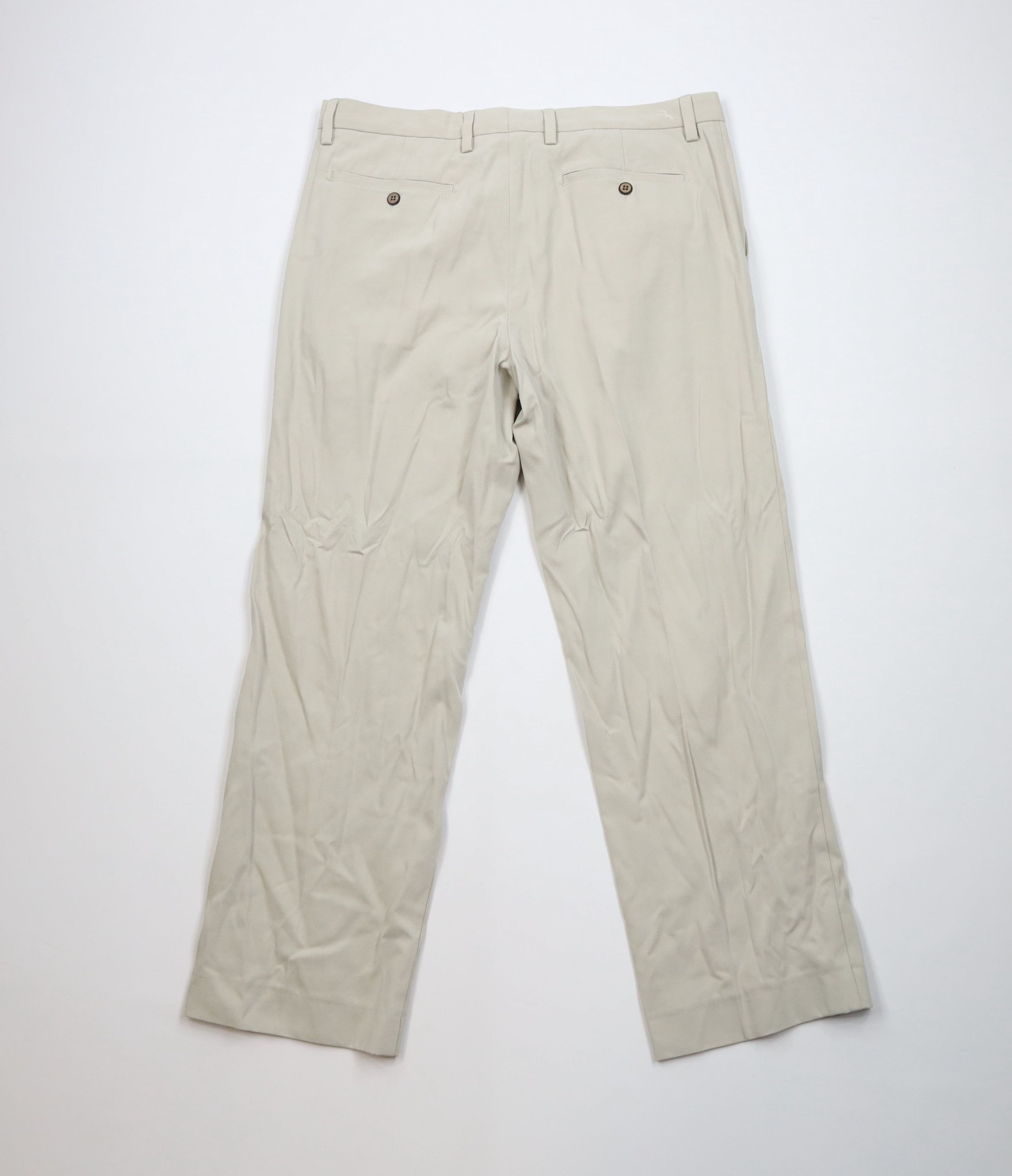 Tommy Bahama Vintage Tommy Bahama Wide Leg Chino Pants Trousers Beige Size US 34 / EU 50 - 11 Thumbnail