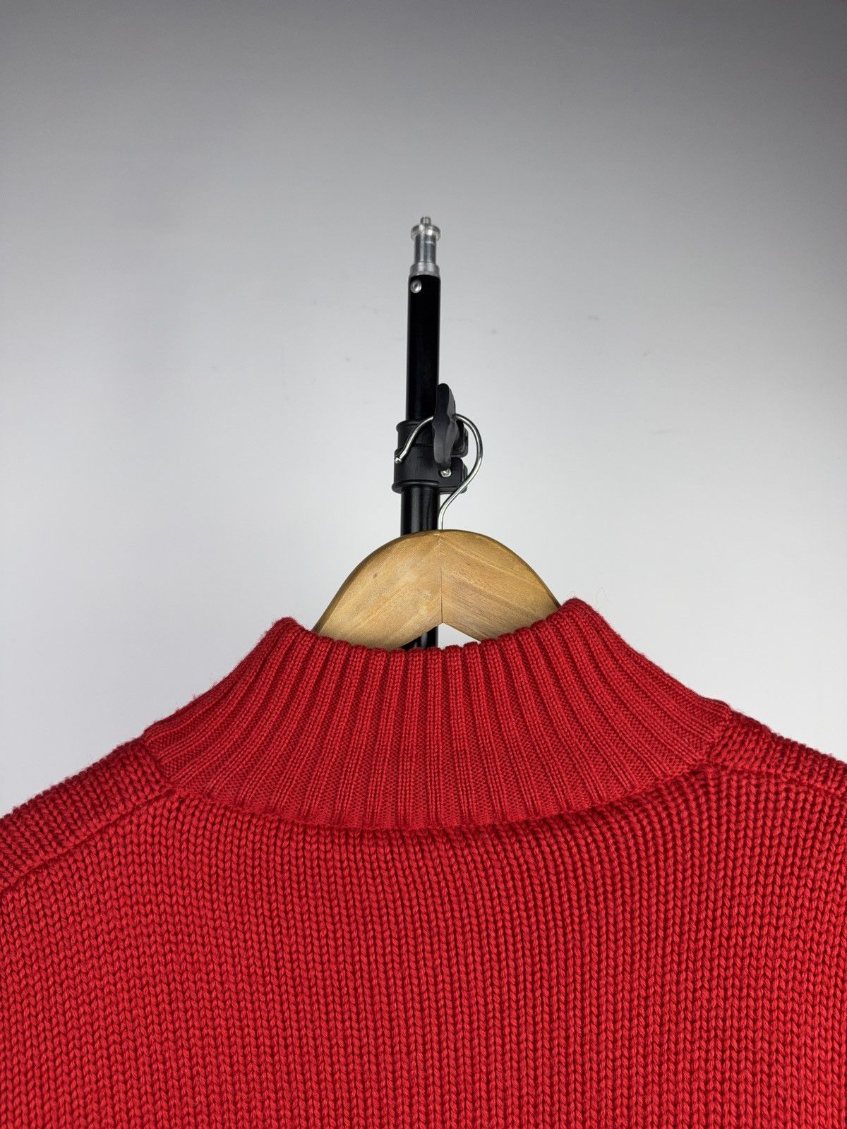 Vintage 00s Retro Rescue SOS Nordic Wool Zip Ski Sweater Red Size US XL / EU 56 / 4 - 14 Thumbnail