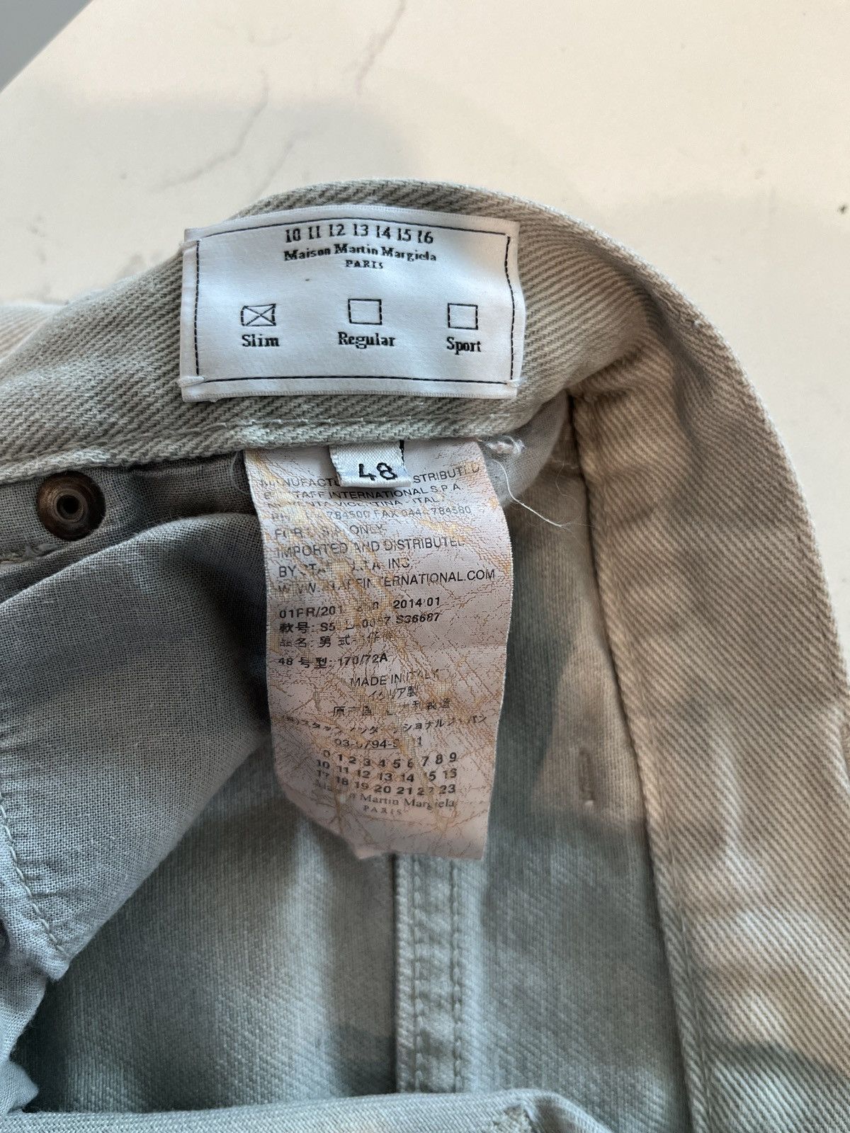 Maison Margiela Grey Mens Denim Maison Margiela Size US 38 / EU 54 - 8 Thumbnail