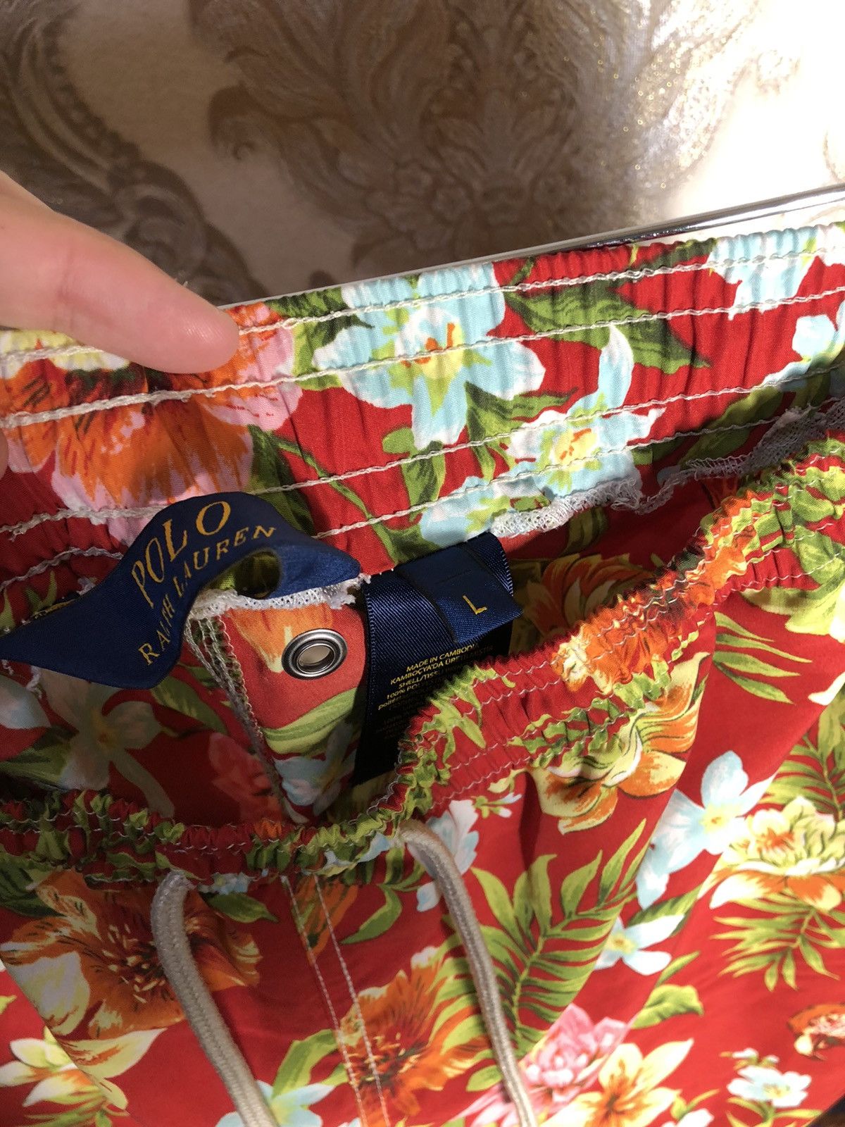 Polo Ralph Lauren × Vintage VERY RARE POLO RALPH LAUREN FLOWERS DESIGNER SHORTS CASUAL Size US 34 / EU 50 - 4 Thumbnail