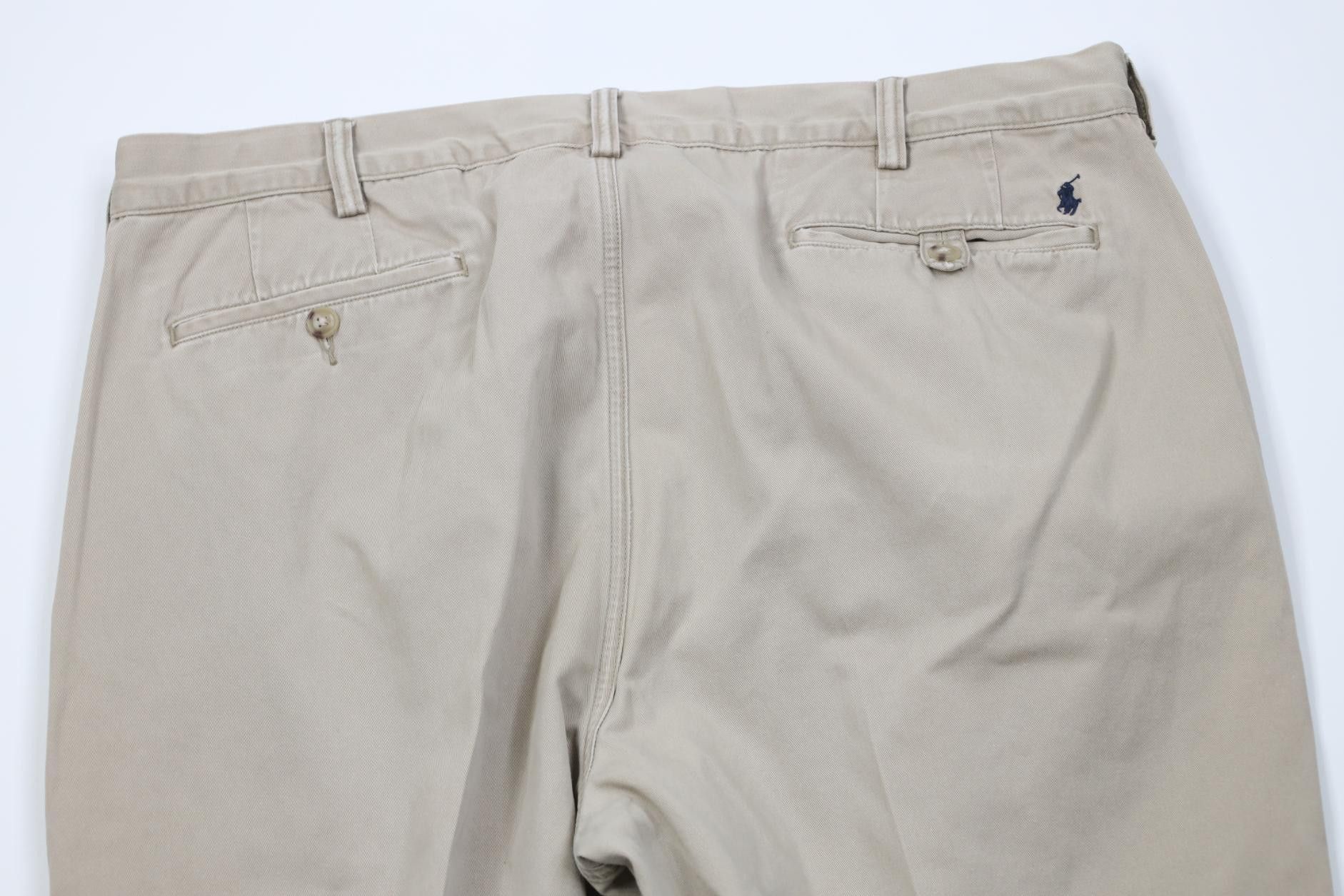 Polo Ralph Lauren Vintage Y2K Ralph Lauren Wide Leg Chino Pants Cotton Beige Size US 40 / EU 56 - 10 Thumbnail