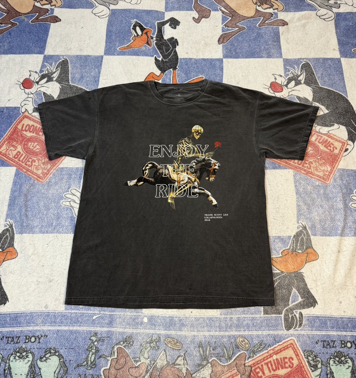 Travis Scott Travis scott lollapalooza astroworld tee Size US XL / EU 56 / 4 - 1 Thumbnail