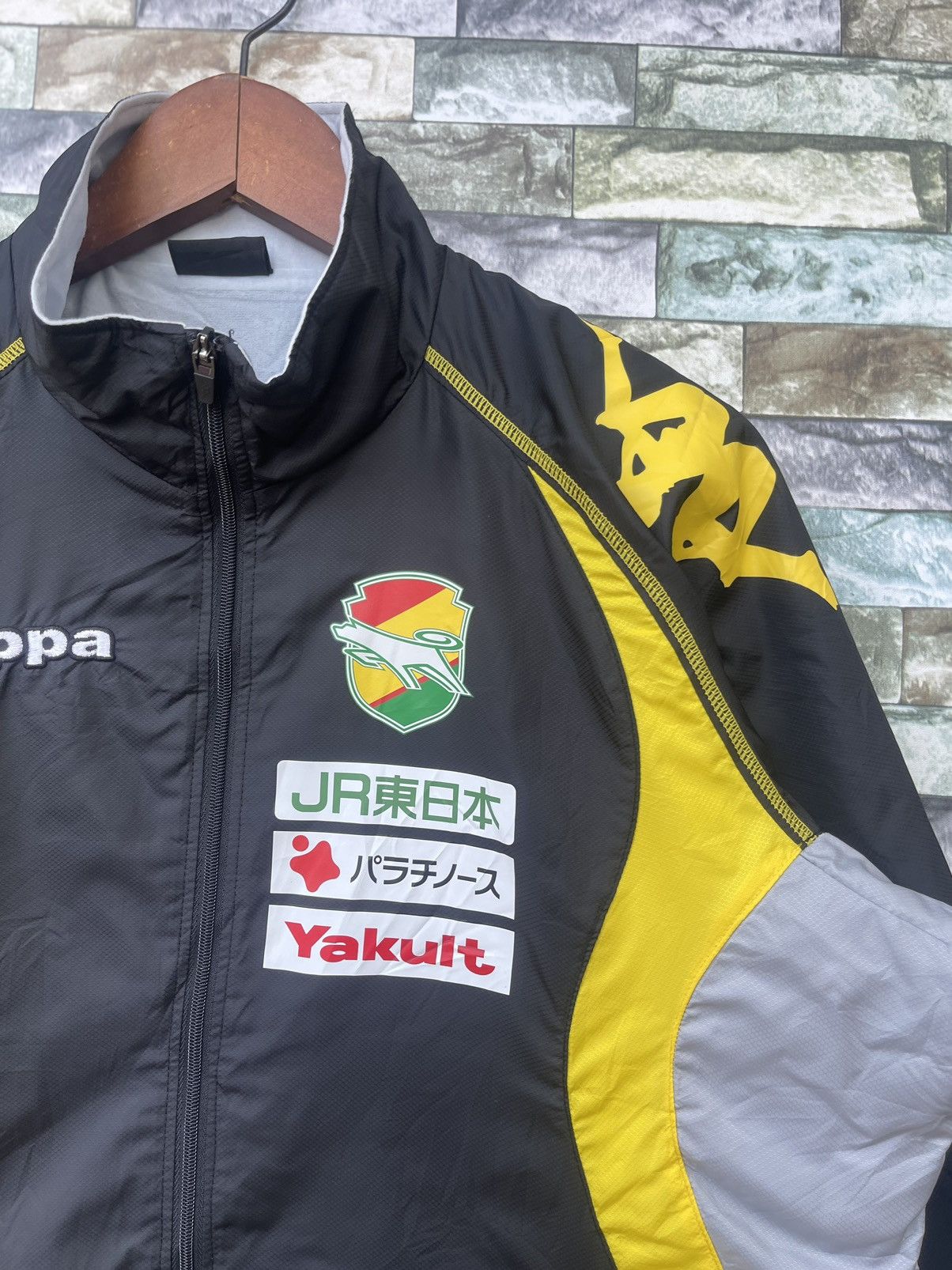 Kappa Black Jacket JEF United Ichihara Chiba Branding Size L