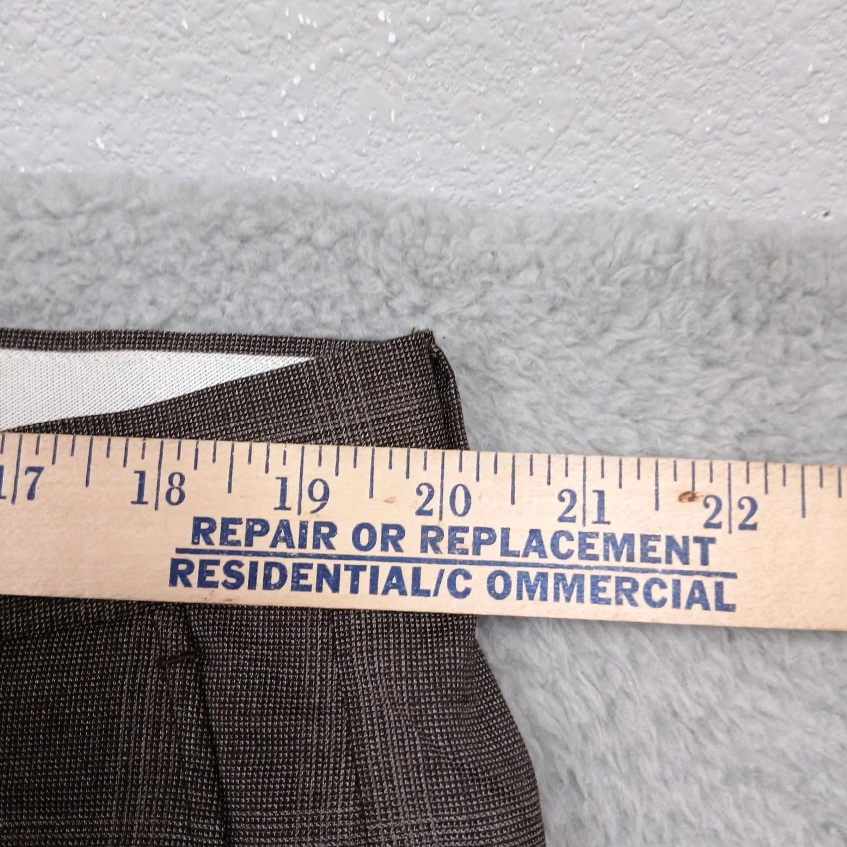 Joseph Abboud Joseph Abboud Heritage Dress Pants Men's 40 Gray Plaid Wool Reda Super 110's Flat Front Straight Inseam 33 in Regular Size US 40 / EU 56 - 7 Thumbnail