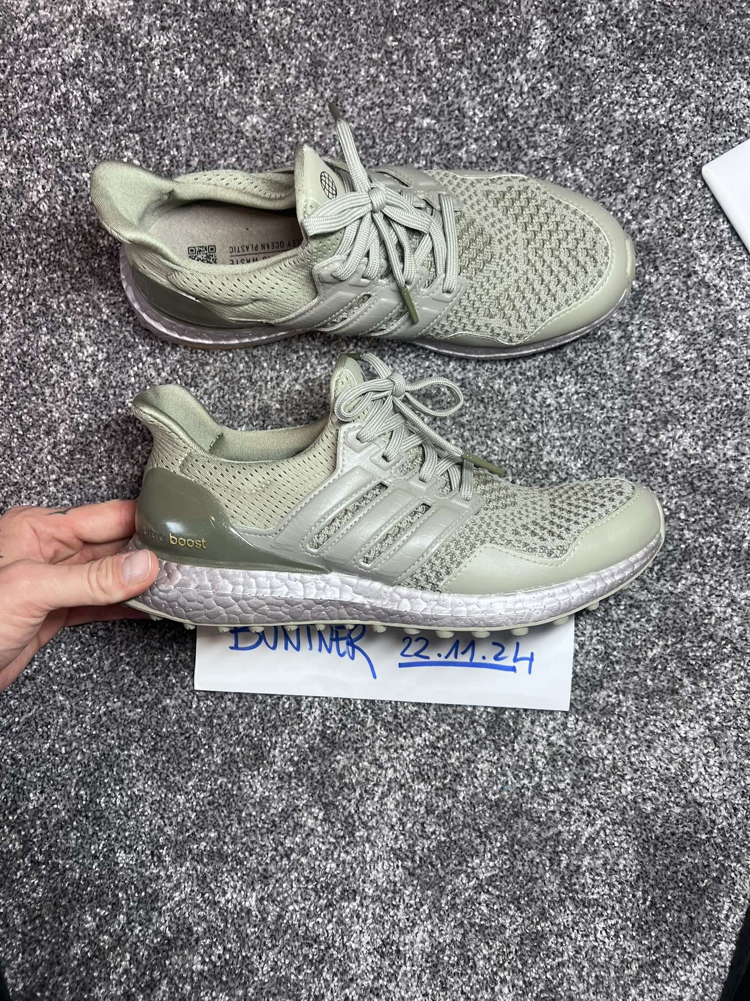 Adidas adidas Ultraboost 1.0 Spikeless Golf Silver Pebble olive Size US 8.5 / IT 38.5 - 2 Thumbnail