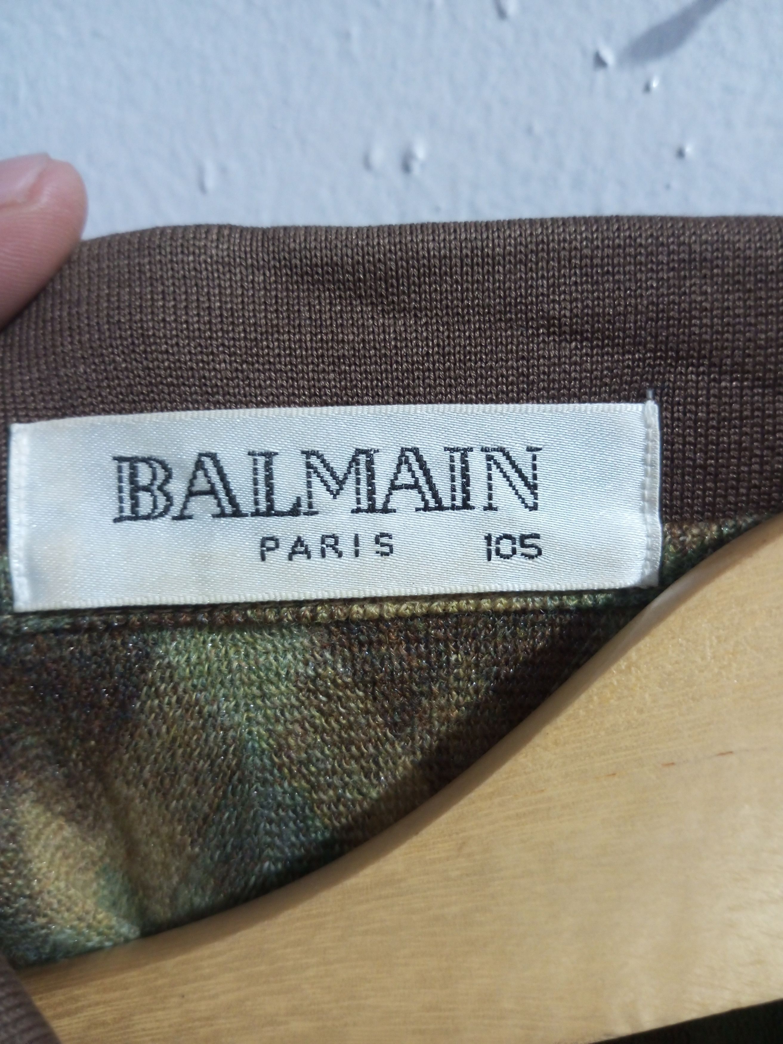 Balmain Vintage Balmain Paris woll long sleeve polo shirt Size US L / EU 52-54 / 3 - 6 Thumbnail