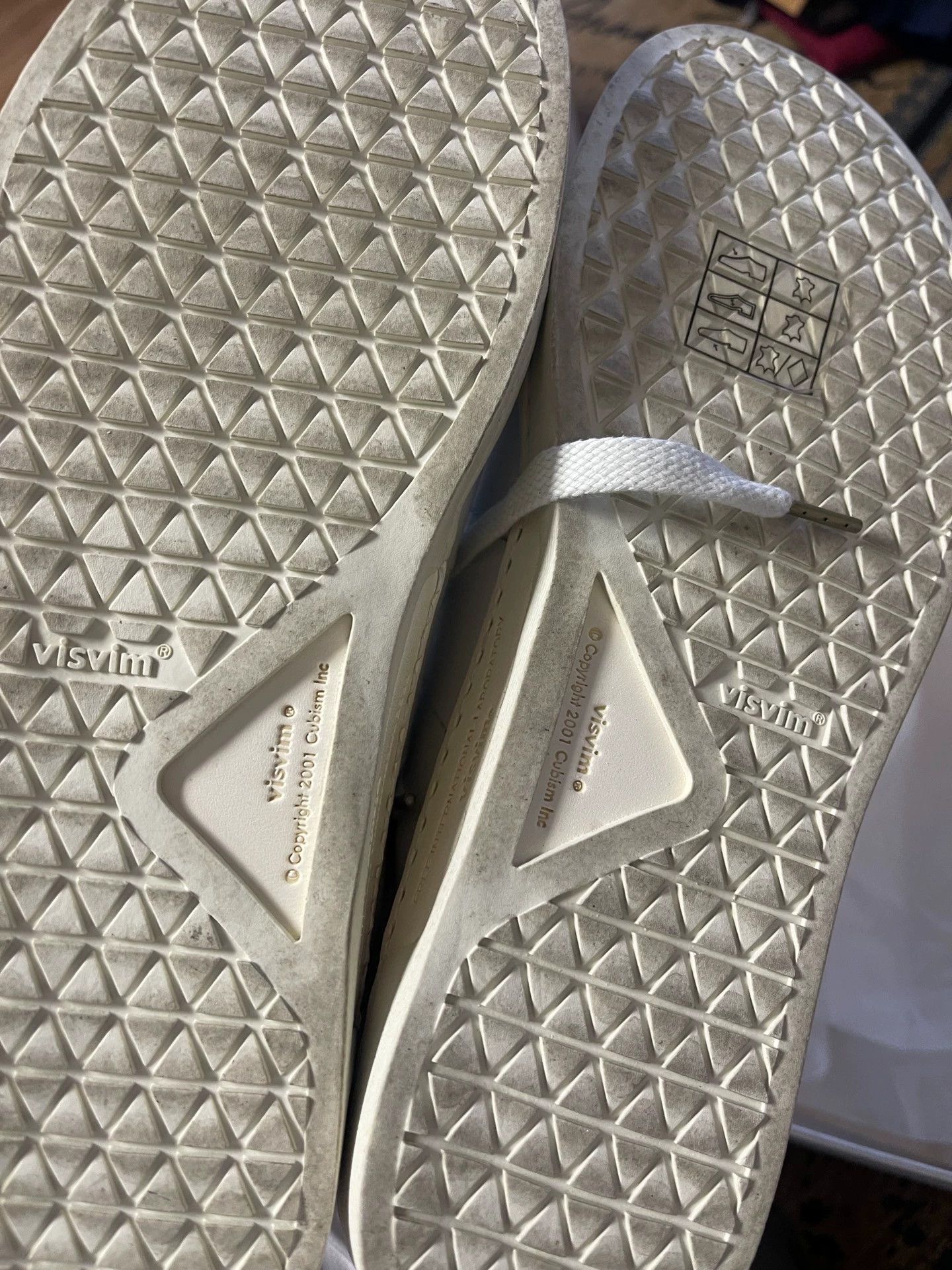 Visvim VISVIM CORDA LO-FOLK 25SS US9 White/Black Worn 1x Size US 9 / EU 42 - 9 Thumbnail