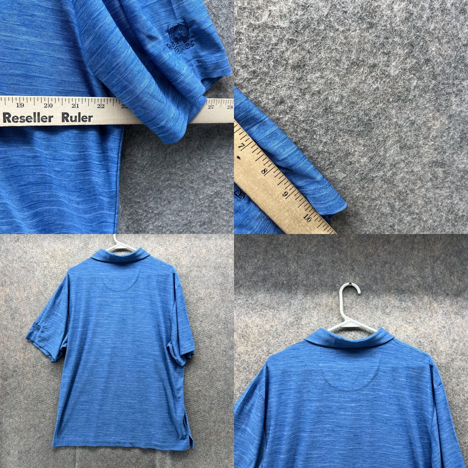 Vintage VINTAGE Jack Nicklaus Polo Shirt Men Large Heather Blue Bear Lakes Polyester Golf Casual Size US L / EU 52-54 / 3 - 8 Thumbnail