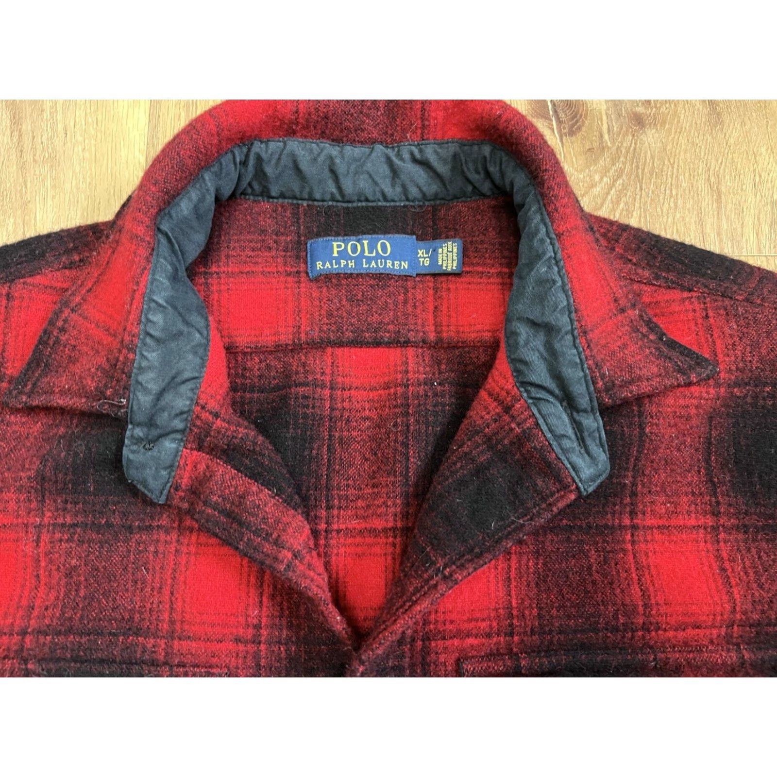 Polo Ralph Lauren VINTAGE Polo Ralph Lauren Button Up Plaid Flannel Suede Elbow Pads Men’s Large Red Size US L / EU 52-54 / 3 - 4 Thumbnail