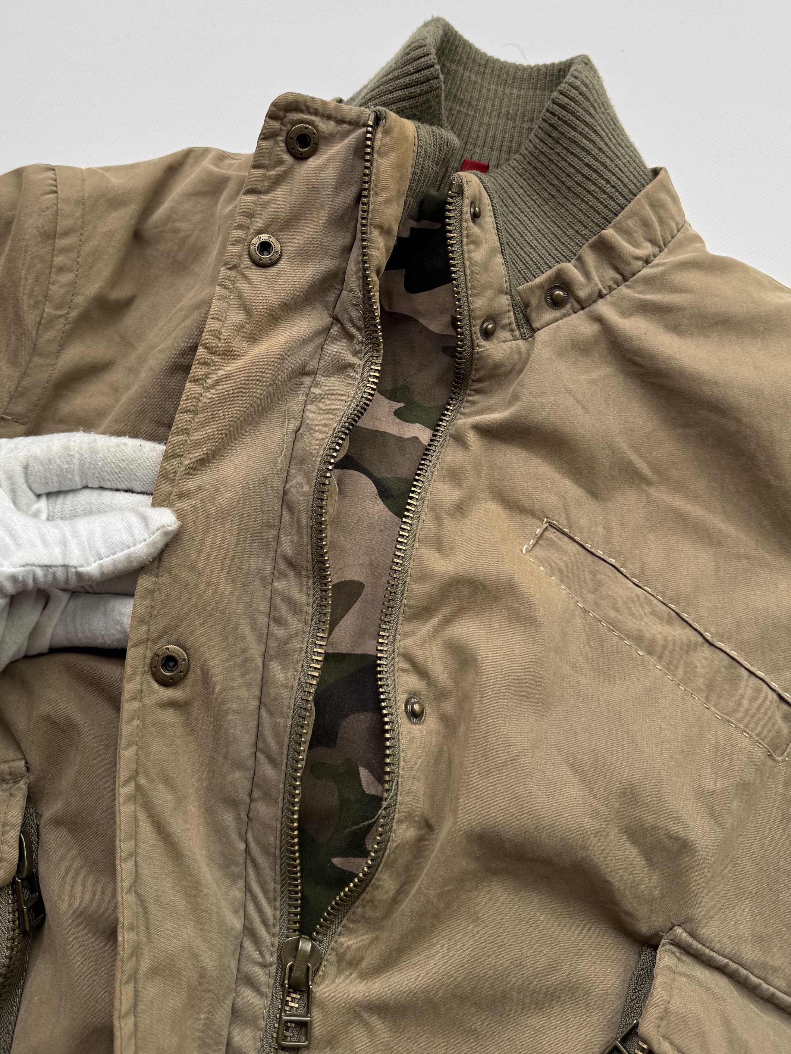 Japanese Brand Vintage Cropped Jacket With Zippers B616(V145)E2 Size US S / EU 44-46 / 1 - 8 Thumbnail
