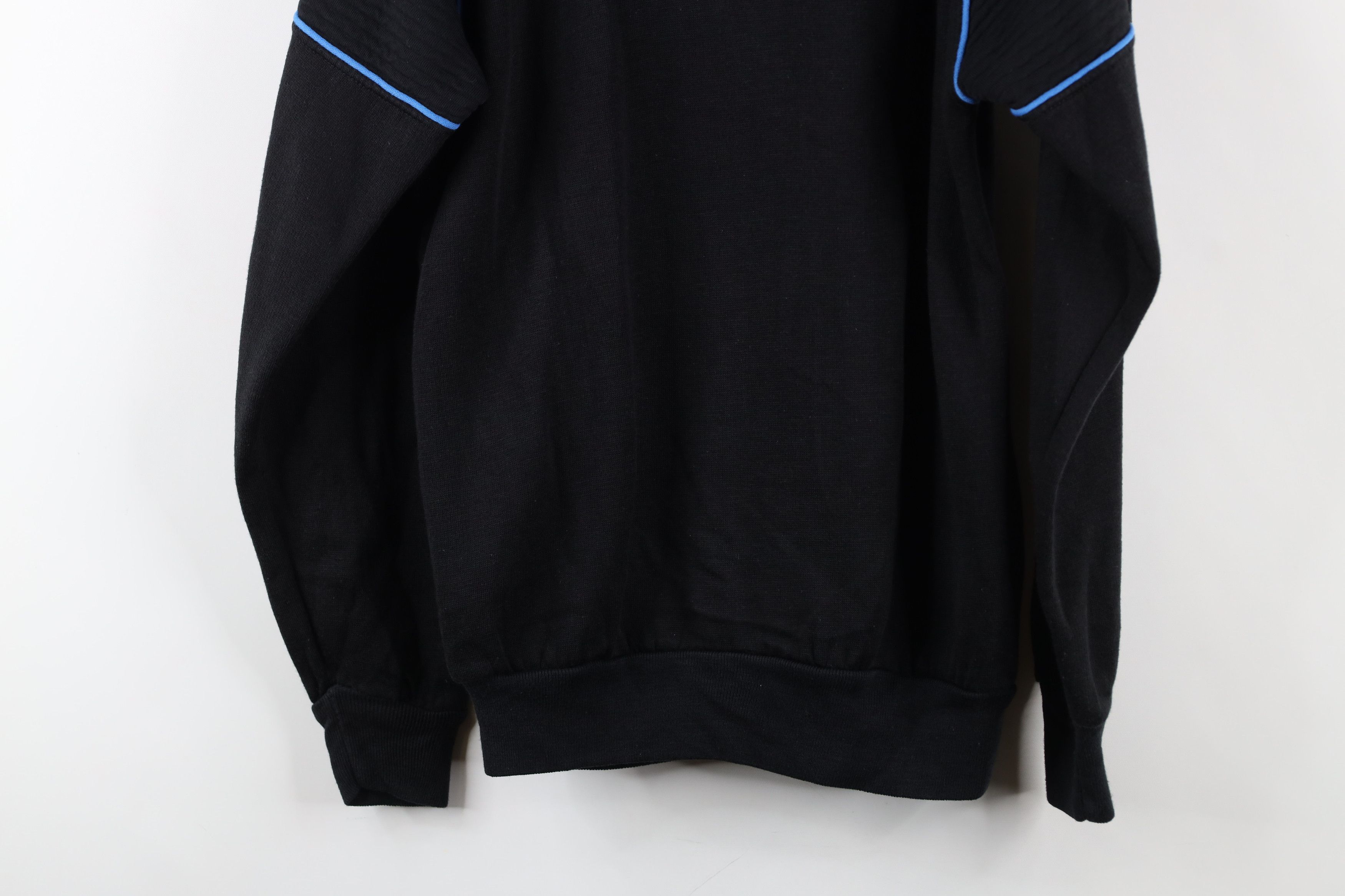 Vintage Vintage 70s 80s Streetwear Blank Ribbed Sweatshirt Black Size M / US 6-8 / IT 42-44 - 11 Thumbnail