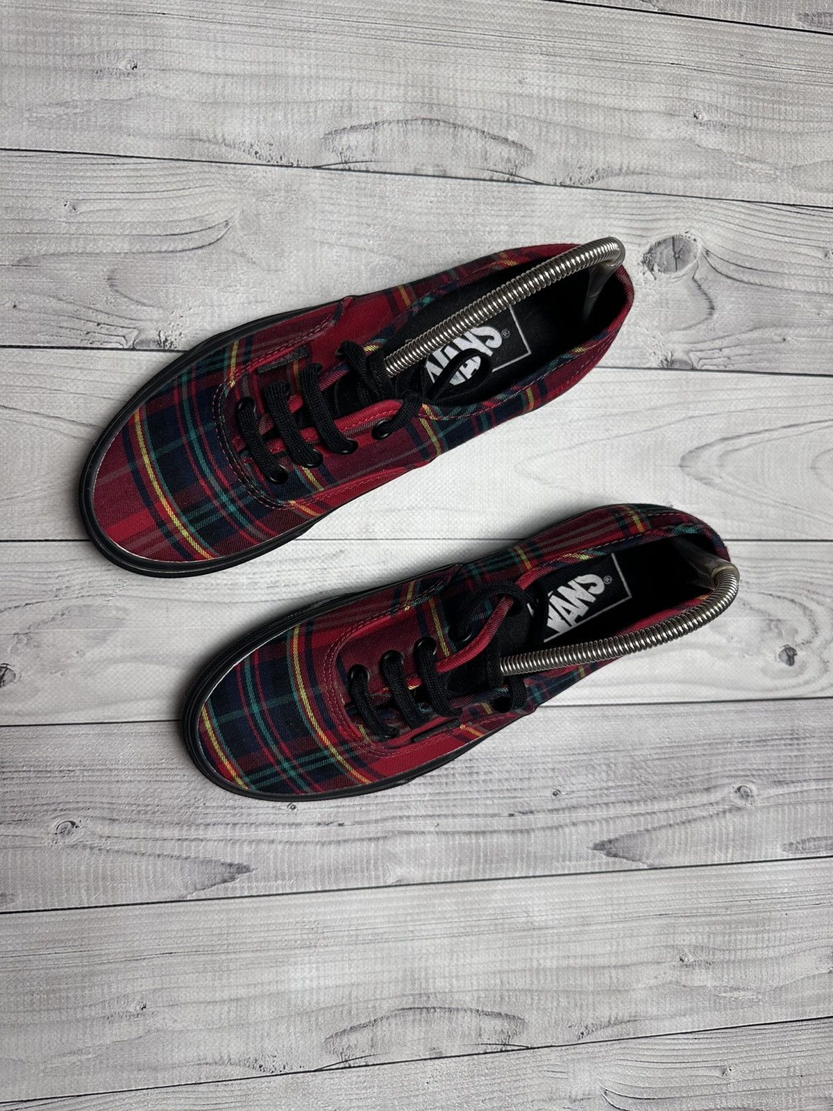 Vans Vintage Vans sneakers size US6.5 red plaid rare Size US 6.5 / IT 36.5 - 3 Thumbnail