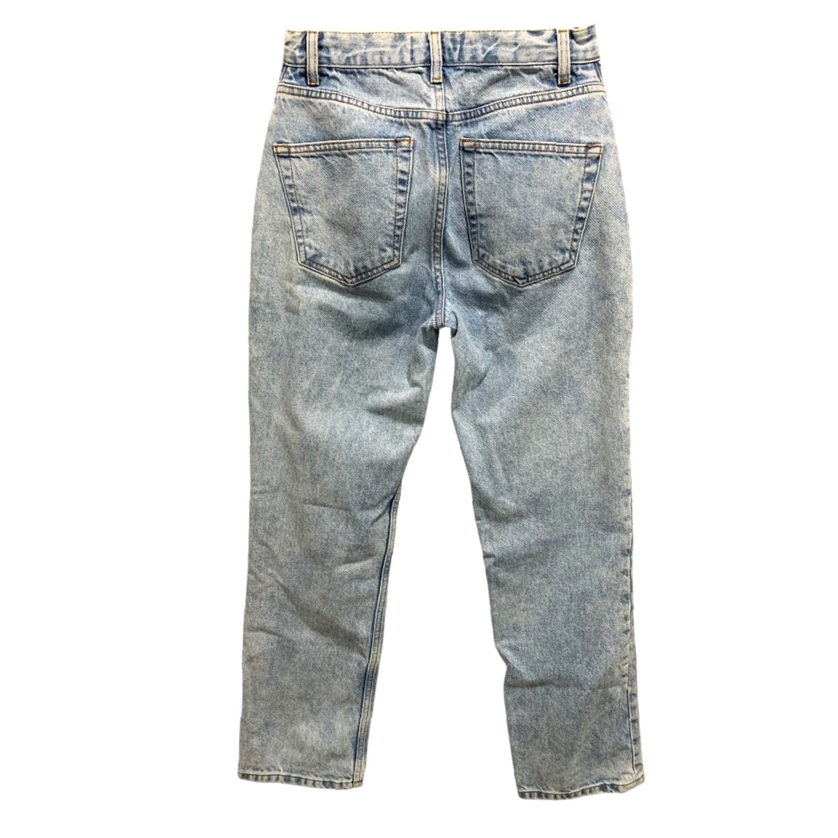 Vintage VINTAGE Asos Design Jeans Denim Acid Wash Retro Buttonfly Womens Straight Leg Size 25 100% cotton Blues Size 42" / US 20 - 6 Thumbnail