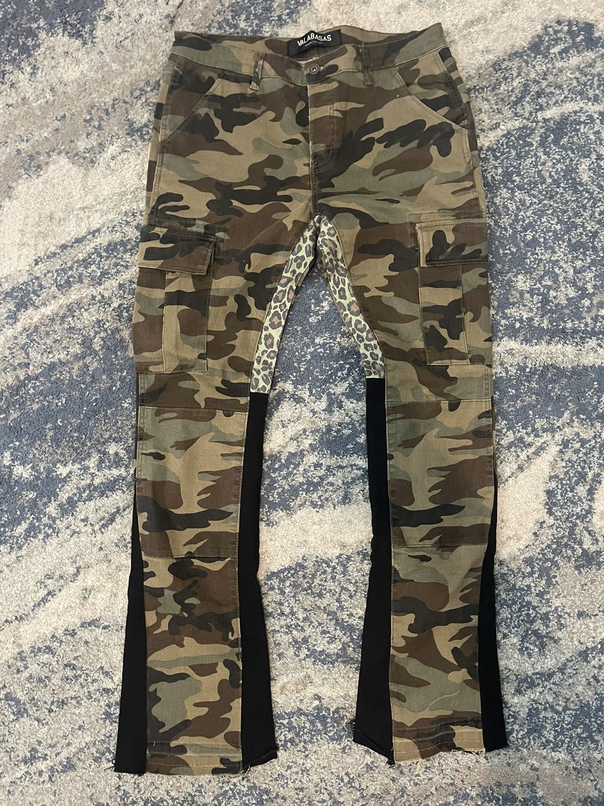 image of Valabasas “Commander 3.0" Camo Stacked Flare Jean, Men's (Size 36)