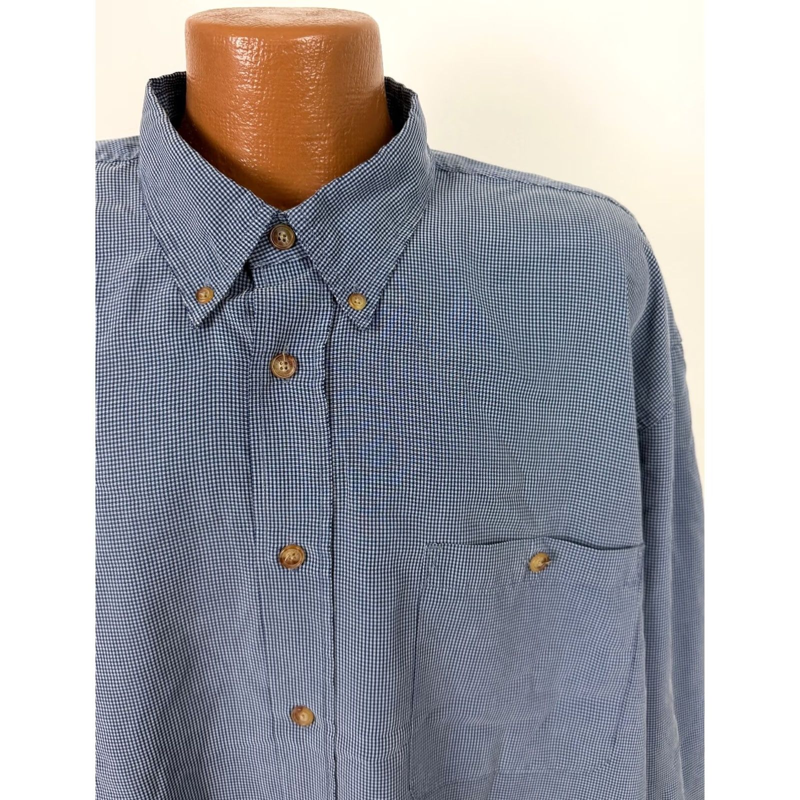 Orvis VINTAGE Orvis Shirt Men XXL Check Button Down Lyocell Polyester Outdoors Casual Size US XXL / EU 58 / 5 - 3 Thumbnail
