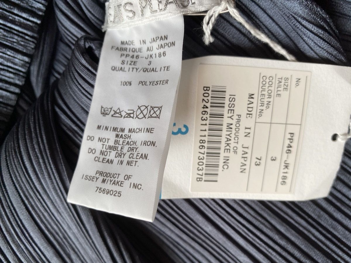 Issey Miyake Pleats Please Steel Navy Top Size L / US 10 / IT 46 - 7 Thumbnail