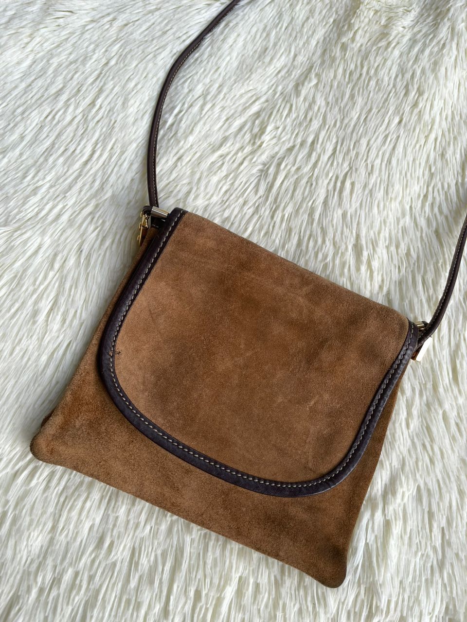 Loewe × Vintage Loewe Suede Leather Sling Bag Size ONE SIZE - 15 Thumbnail
