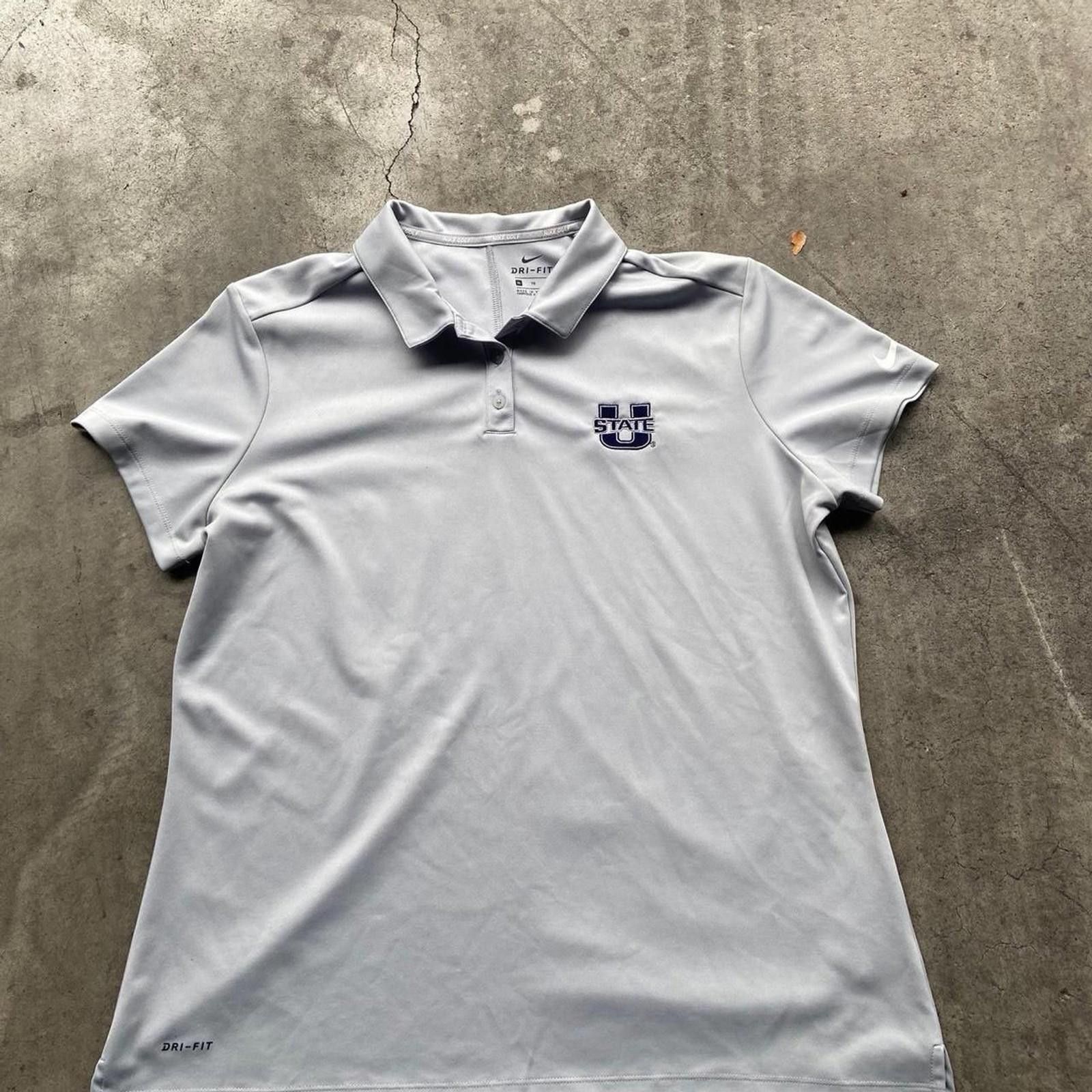 Nike Nike Golf Polo Utah State Women’s XL Gray Size ONE SIZE - 1 Thumbnail