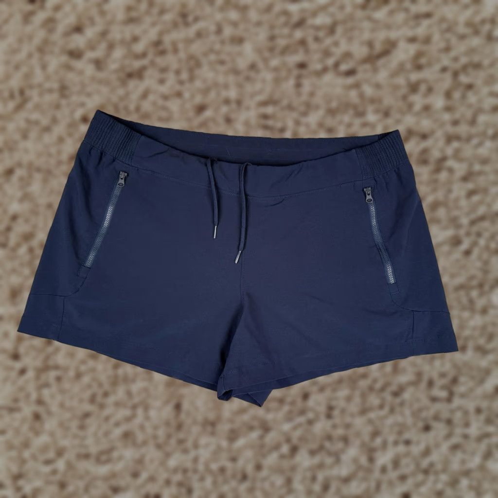 Vintage Columbia PFG Swim Shorts Womens XL Blue Trunks Zip Pockets Quick Dry Stretch 3" Size 40" / US 18 - 1 Thumbnail