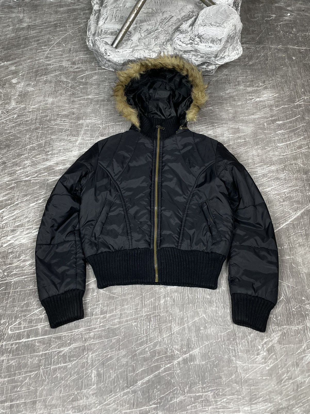 Hysteric Glamour Y2K 2000s Fur Japanese Nylon Bomber IfSixWasNine LGB Style Size US S / EU 44-46 / 1 - 1 Thumbnail