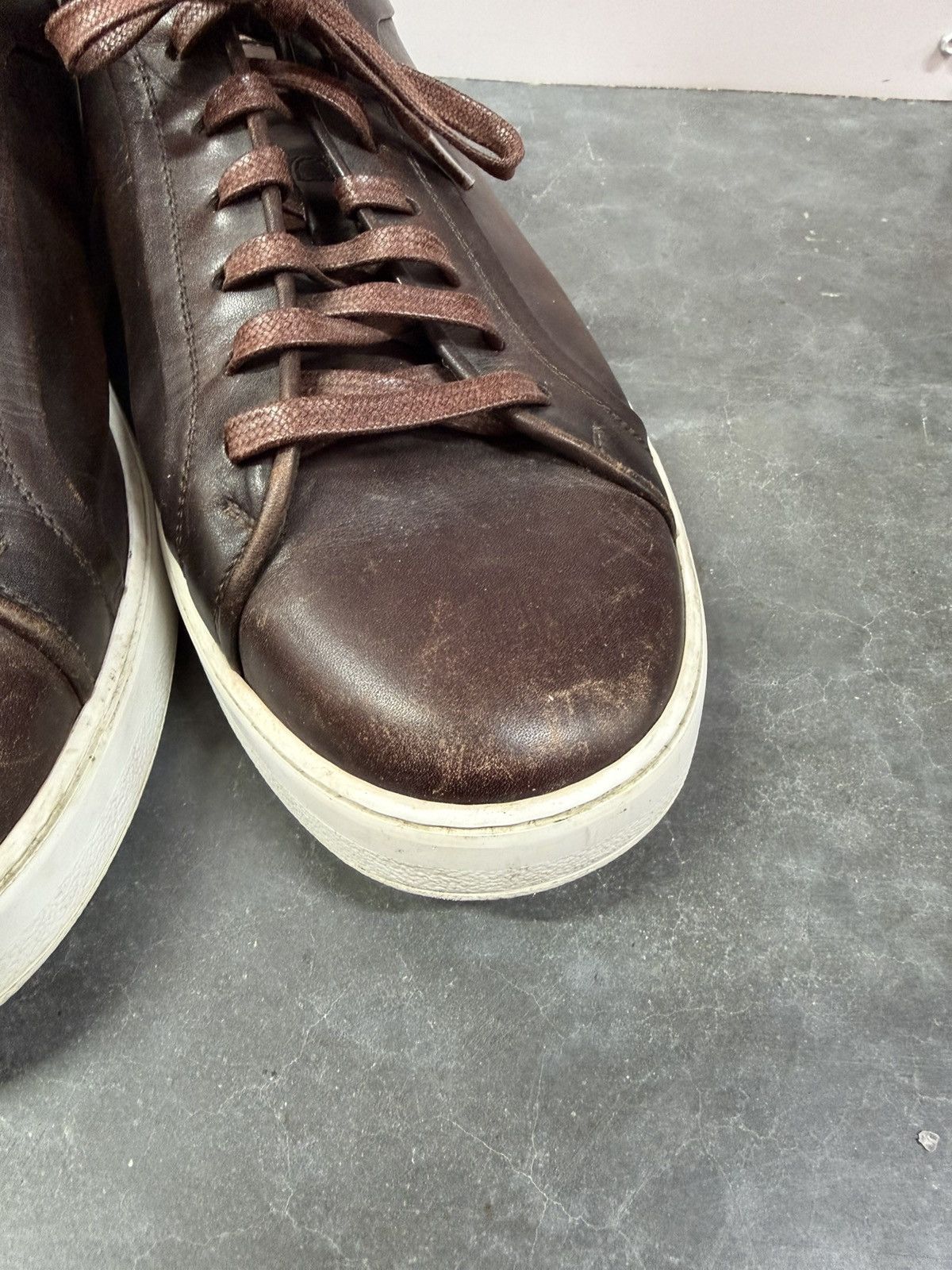 Dior B06 Mens Sneakers Brown Leather Size 43.5 Size US 10 / EU 43 - 3 Thumbnail