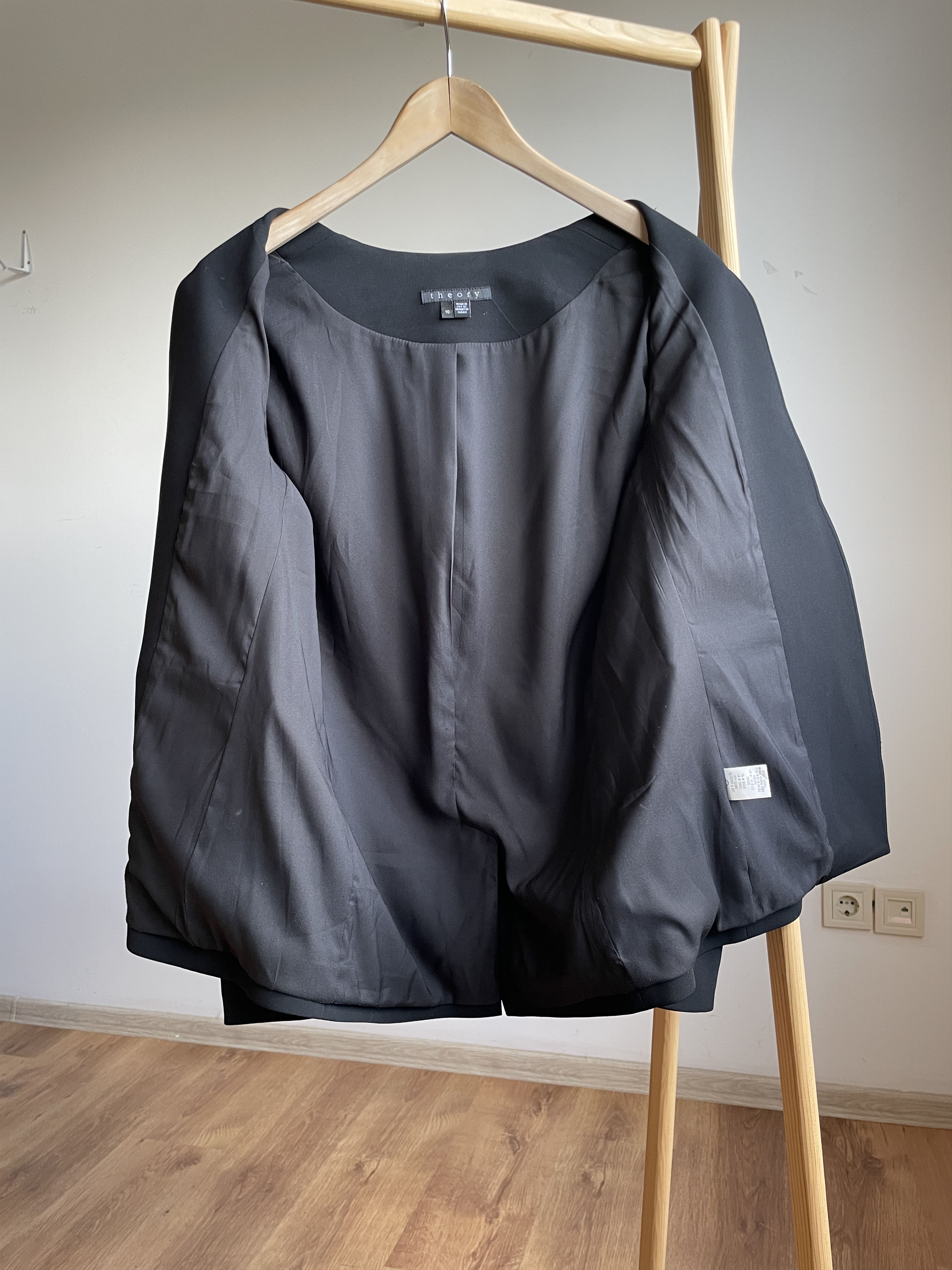 Theory Theory Niransi Admiral Crepe Open Front Blazer Womens Blazer Size L / US 10 / IT 46 - 3 Thumbnail