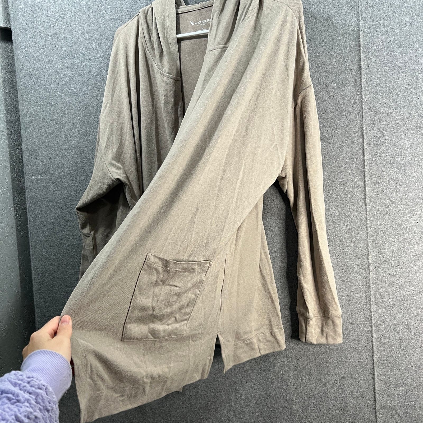 Other Koolaburra by UGG Marshmallow Jersey Hooded Cardigan Size L / US 10 / IT 46 - 7 Thumbnail