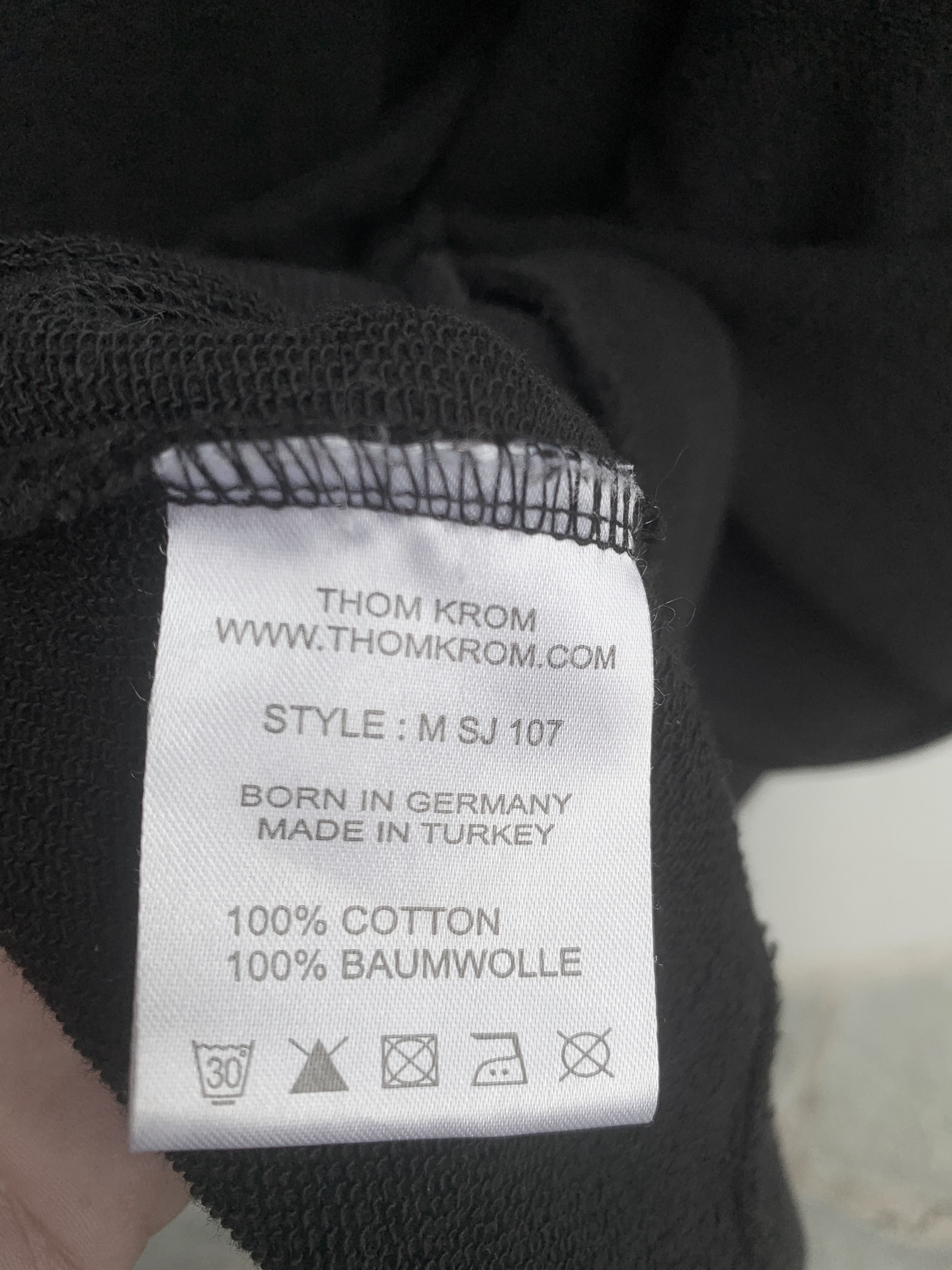 Thom Krom Thom Krom Black Assymetric Zip Long Sweatshirt Jacket Size US XXL / EU 58 / 5 - 12 Thumbnail