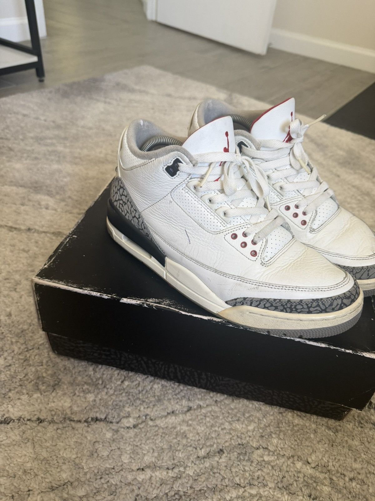 Jordan Brand Air Jordan White Cement 3 Reimagined Size US 9.5 / EU 42-43 - 4 Thumbnail