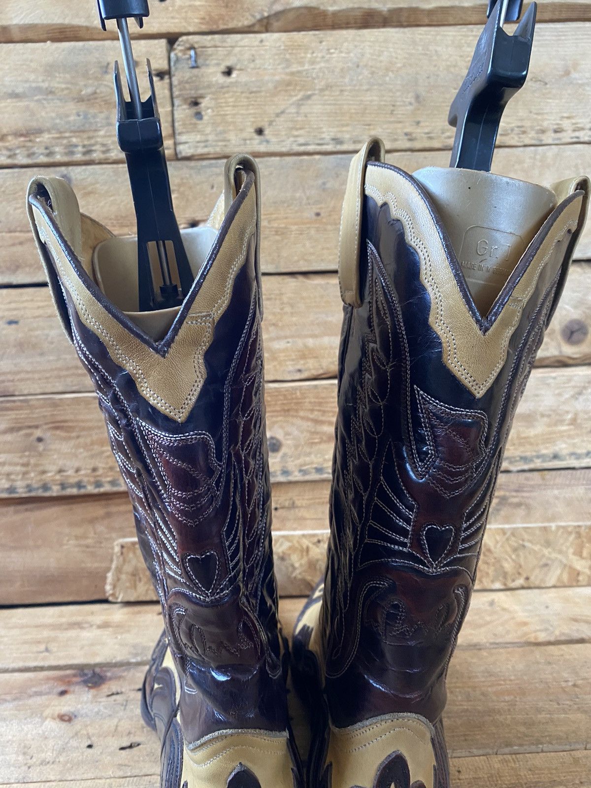 Cowboy Equipment Sendra western riding cowboy floral boots sz 42 Size US 8.5 / EU 41-42 - 10 Thumbnail