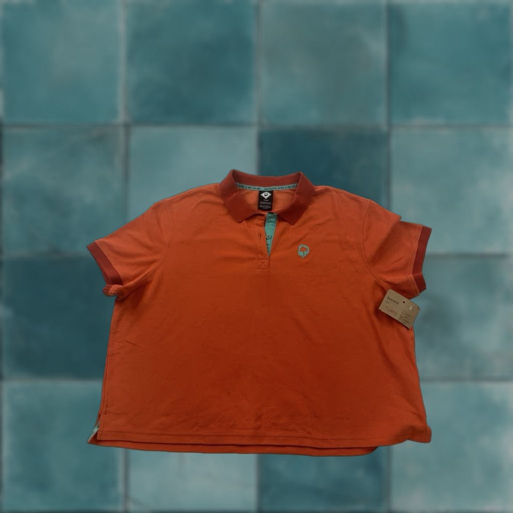 Vintage REI Shirt Womens XL Orange Polo Short Sleeve Cropped Outdoors Co-Op Size XL / US 12-14 / IT 48-50 - 1 Thumbnail
