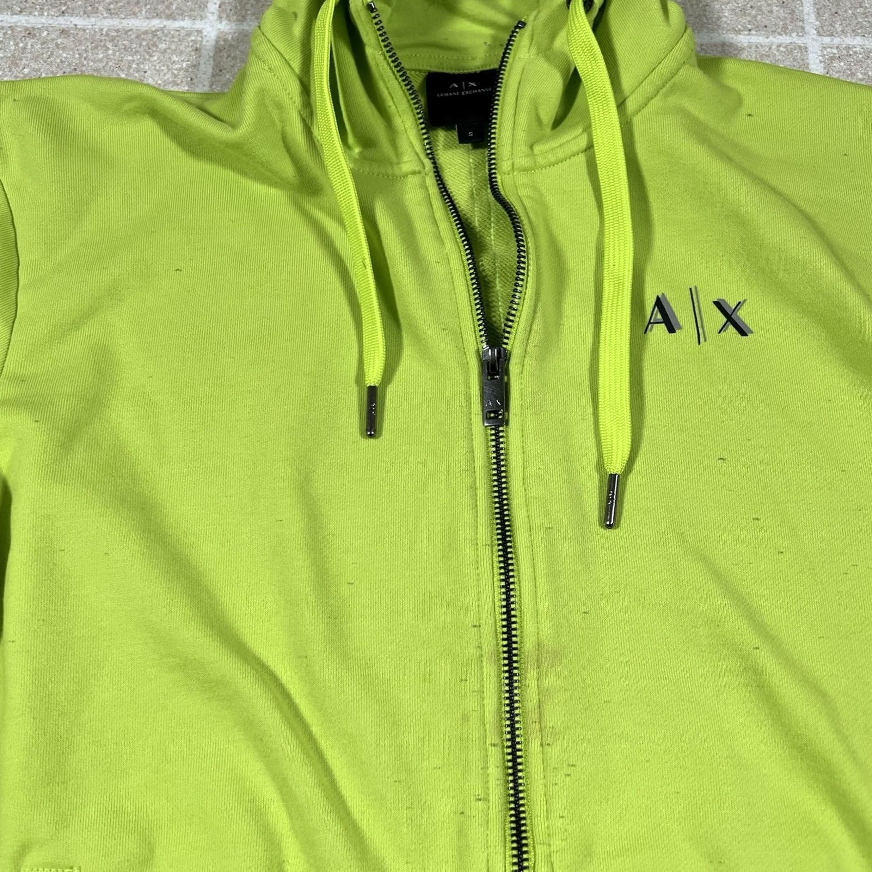 Armani Exchange Armani Exchange Hoodie Mens Small Neon Green Full Zip Track Jacket Mens S Green Full Zip Hoodie] Size US S / EU 44-46 / 1 - 4 Thumbnail