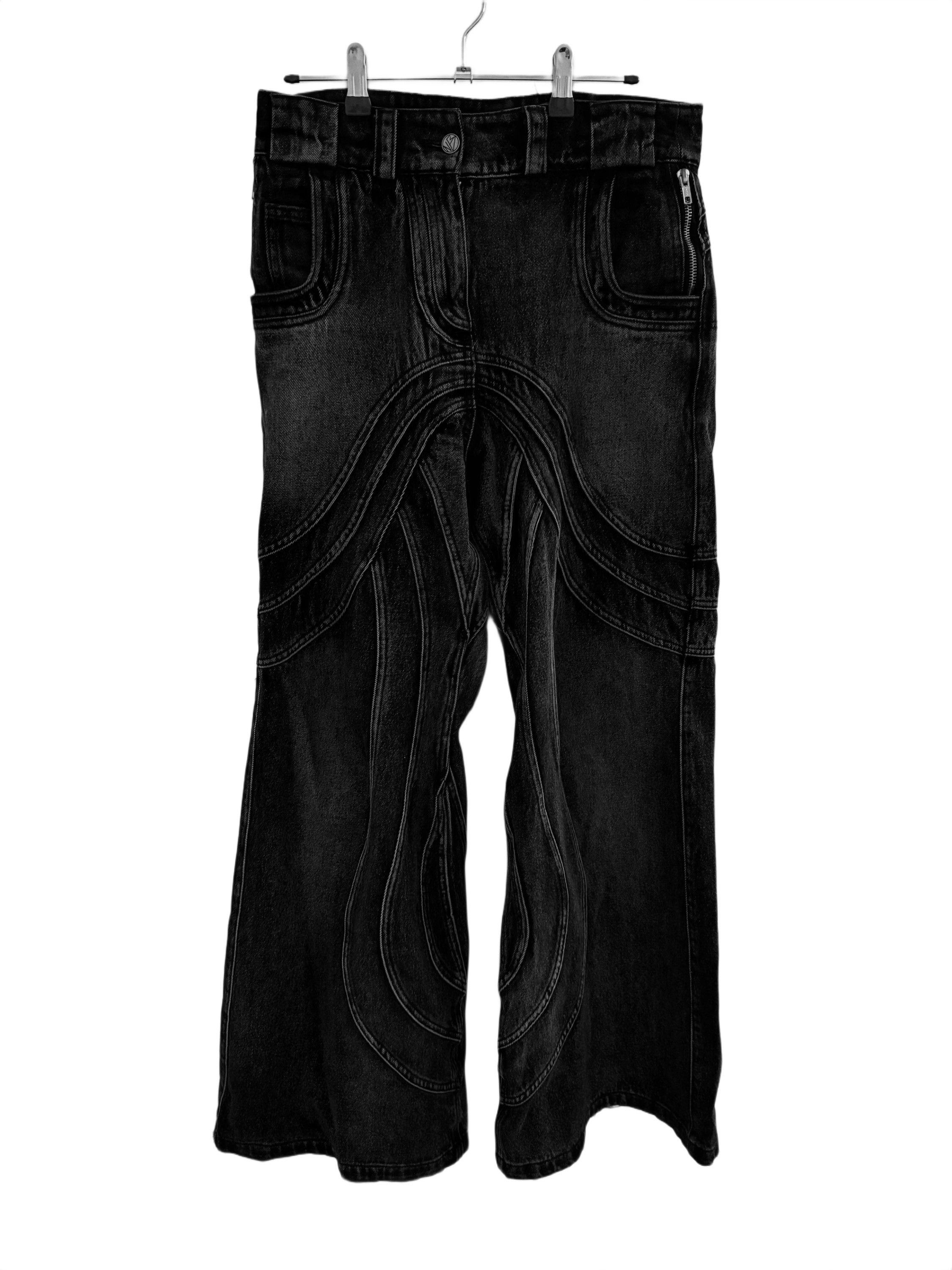 No Faith Studios JAPANESE SELVEDGE BOOTCUT DENIM BLACK | Grailed