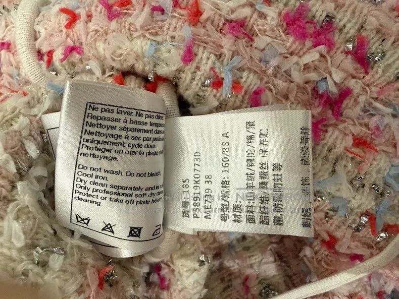 Chanel Chanel Waterfall series pink tweed sequin dress Size XS / US 0-2 / IT 36-38 - 4 Thumbnail