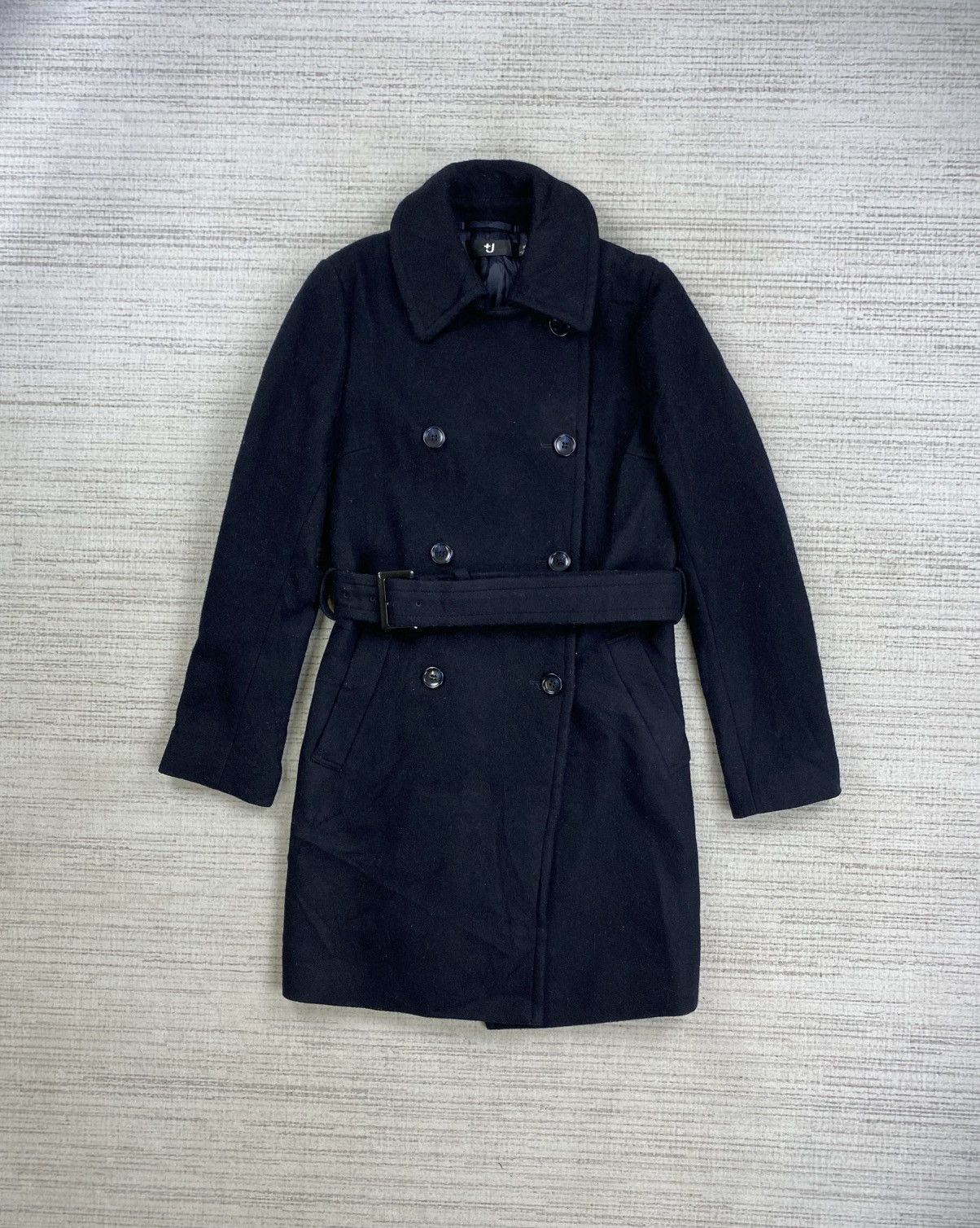 Jil Sander × Uniqlo Vintage Jil Sander X Uniqlo Belted Long Coat jacket Size M / US 6-8 / IT 42-44 - 1 Thumbnail