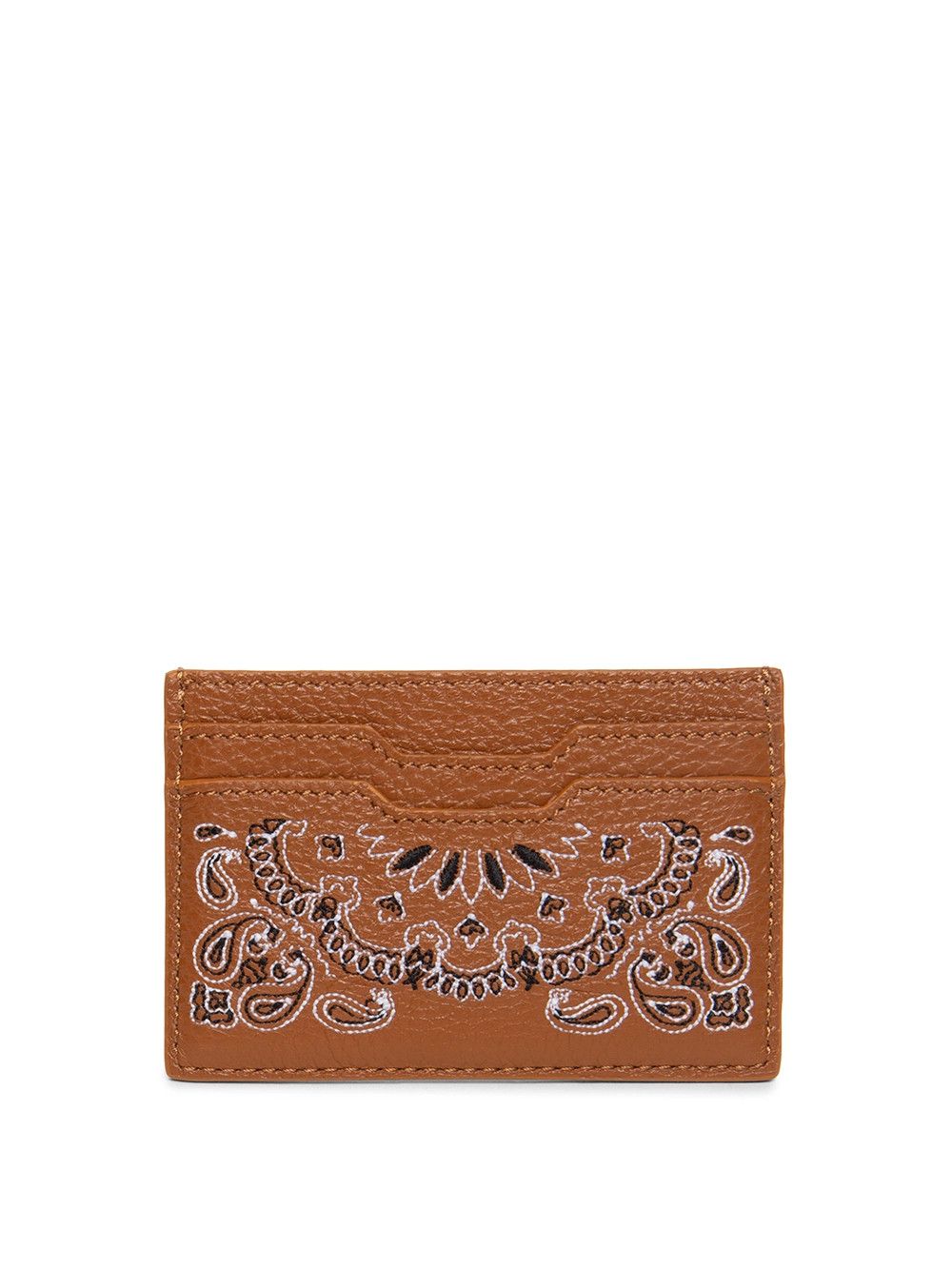 Amiri o1gr1nt0325 Size: OS / Leather Bandana Cardholder in Brown Size ONE SIZE - 1 Preview